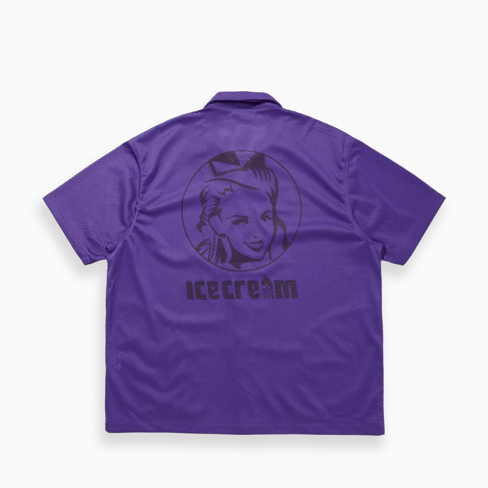 ICECREAM OPEN COLLAR MESH SS SHIRT