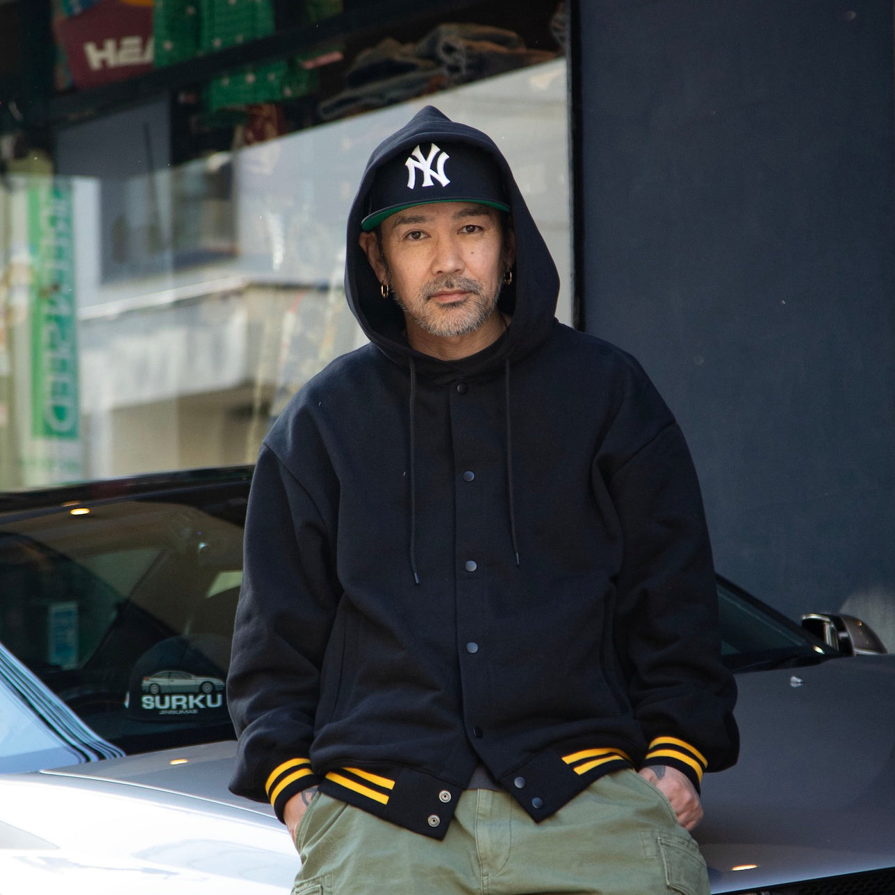ATHATIME CLOTHING BOUTIQUE SNAP HOODIE SWEAT