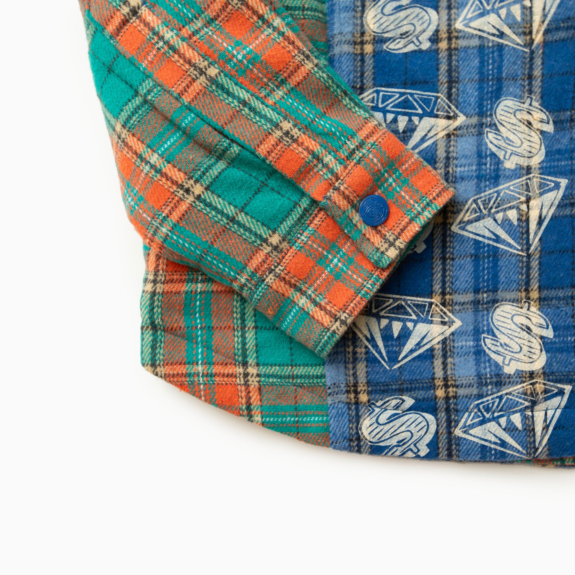 Billionaire boys club EU DIAMONDS & DOLLARS CHECK PADDED OVERSHIRT