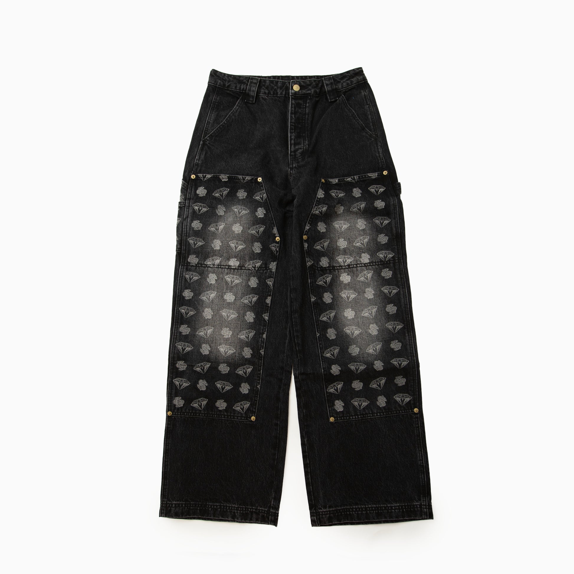 Billionaire boys club DIAMONDS & DOLLARS DENIM CARPENTER PANTS