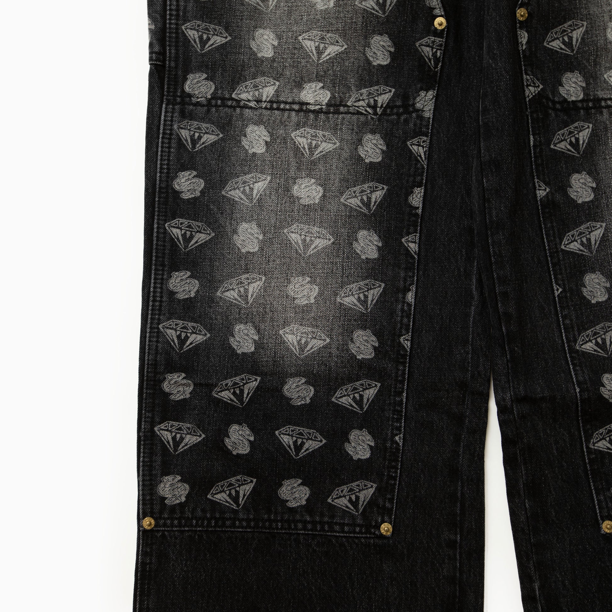 Billionaire boys club DIAMONDS & DOLLARS DENIM CARPENTER PANTS