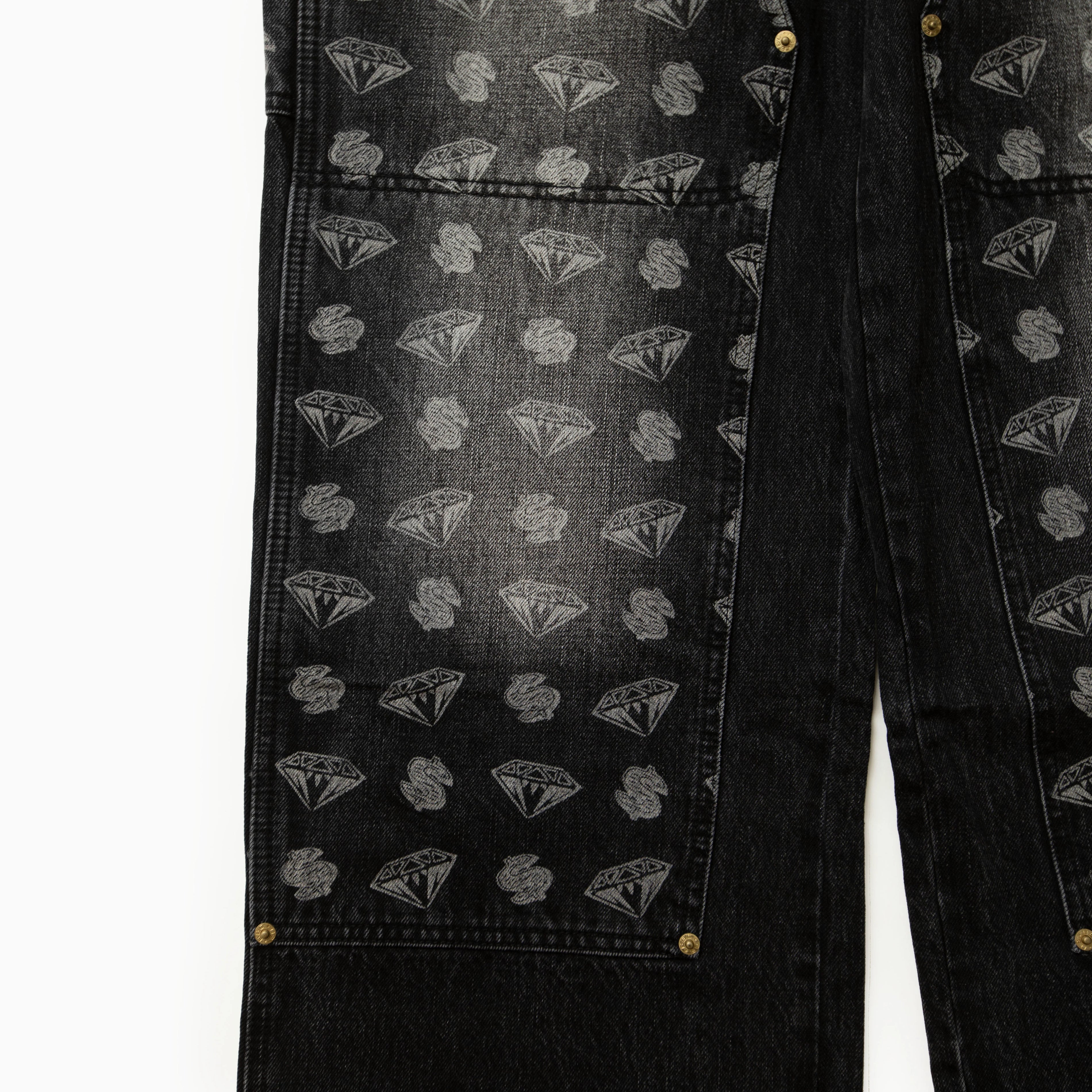 Billionaire Boys Club EU DIAMONDS & DOLLARS DENIM CARPENTER PANTS