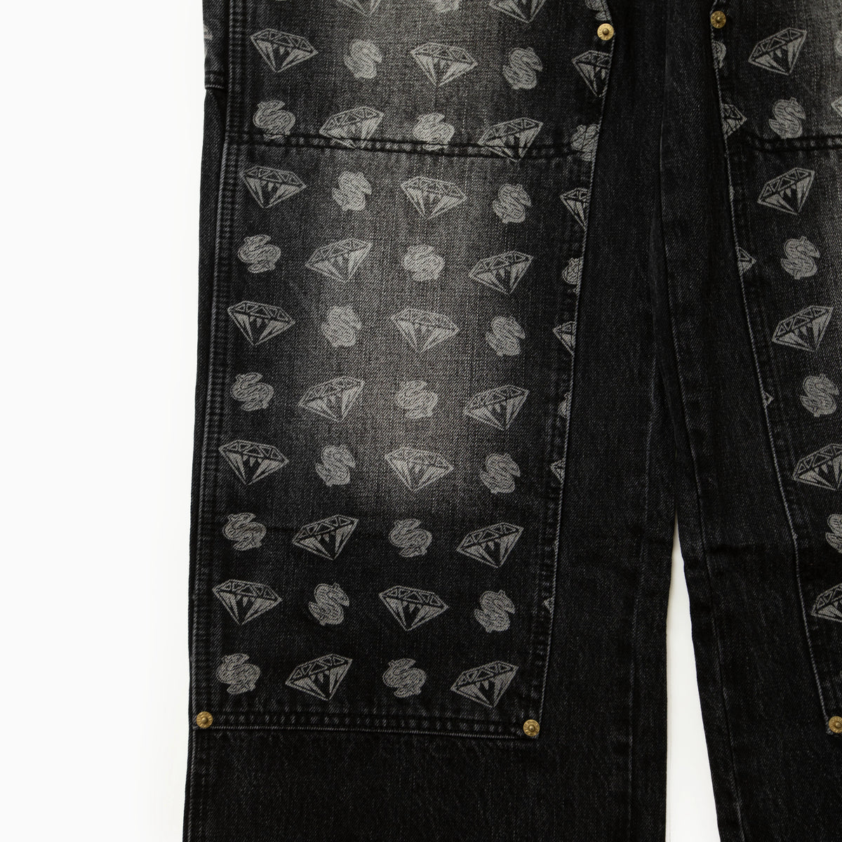Billionaire Boys Club EU DIAMONDS & DOLLARS DENIM CARPENTER PANTS