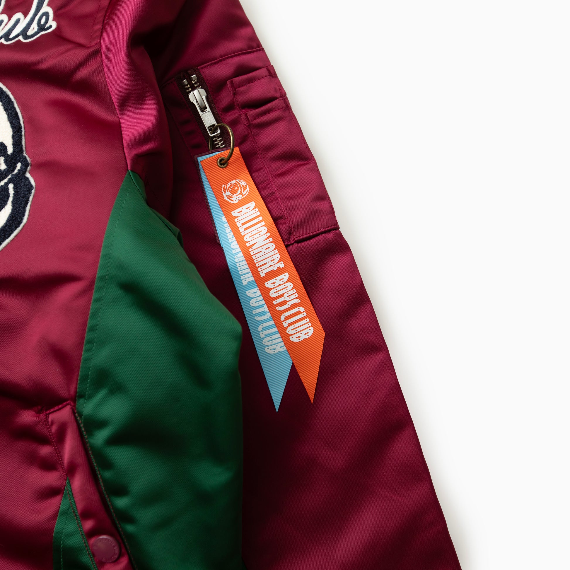 Billionaire boys club SPACE SUIT COLOR BLOCKED ZIP OFF HOOD BOMBER JACKET