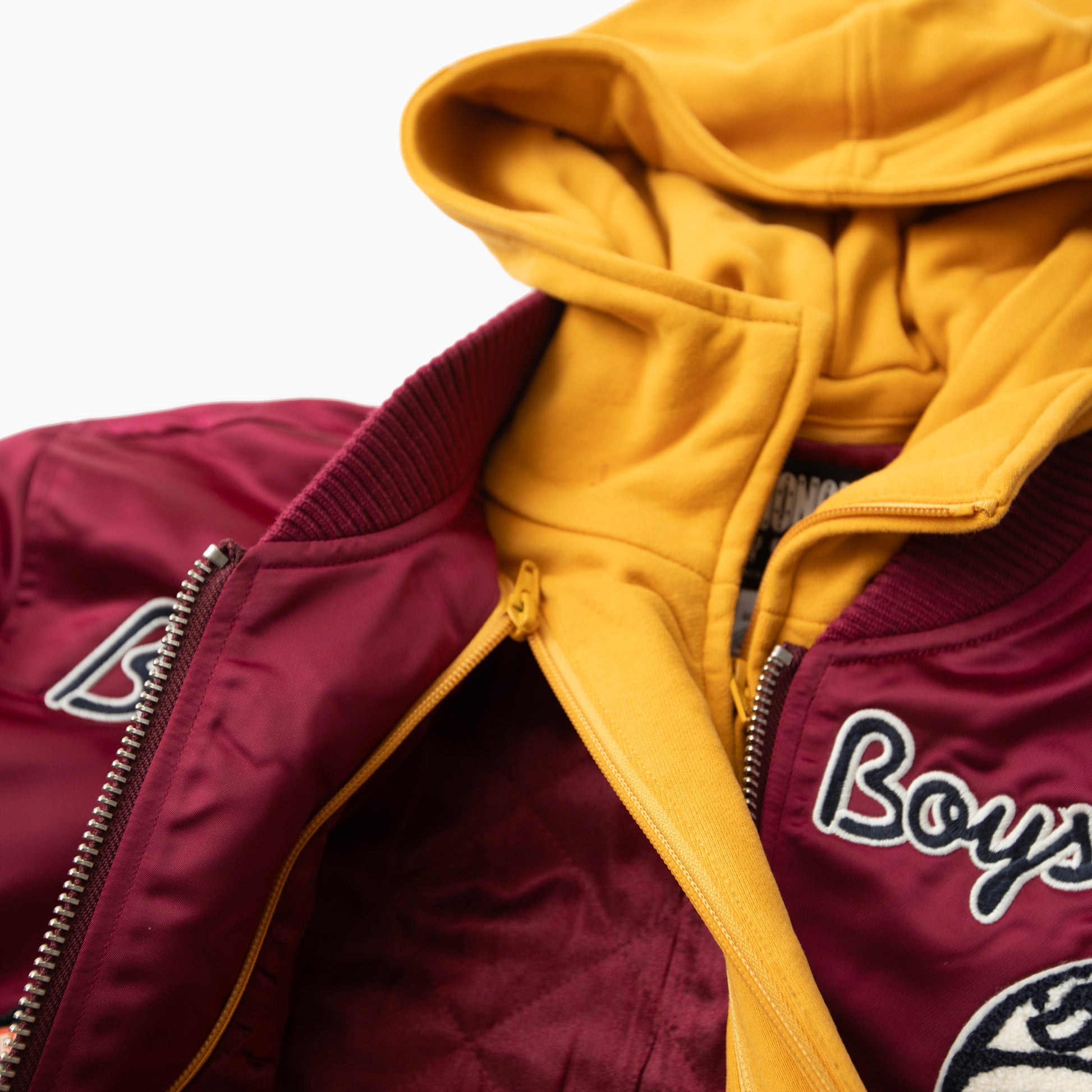 Billionaire boys club SPACE SUIT COLOR BLOCKED ZIP OFF HOOD BOMBER JACKET