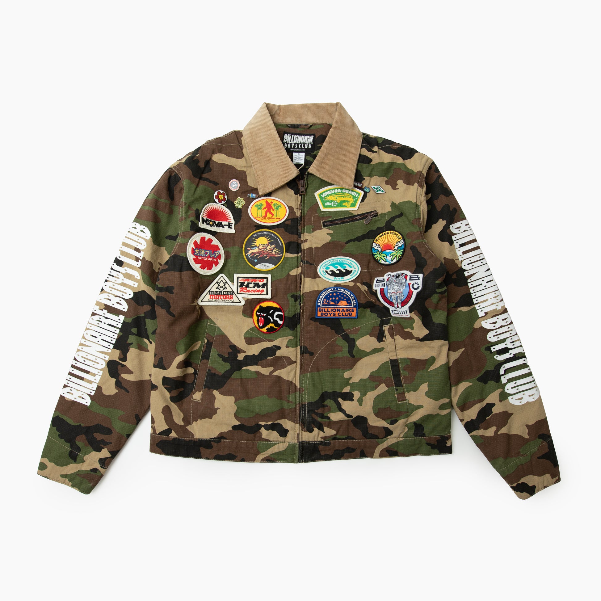 Billionaire boys club BB STARCAST SUEDE COLLAR LINED PADDED WORKMENS JACKET BB861-1400