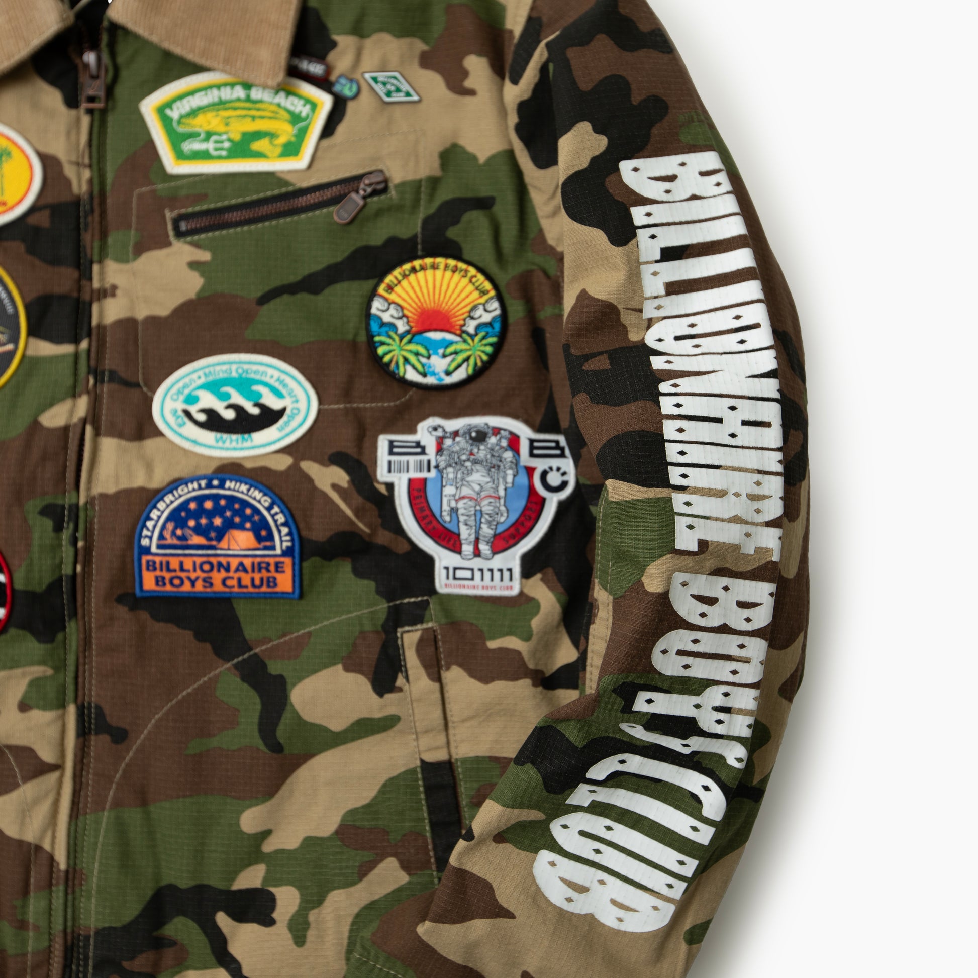 Billionaire boys club BB STARCAST SUEDE COLLAR LINED PADDED WORKMENS JACKET BB861-1400