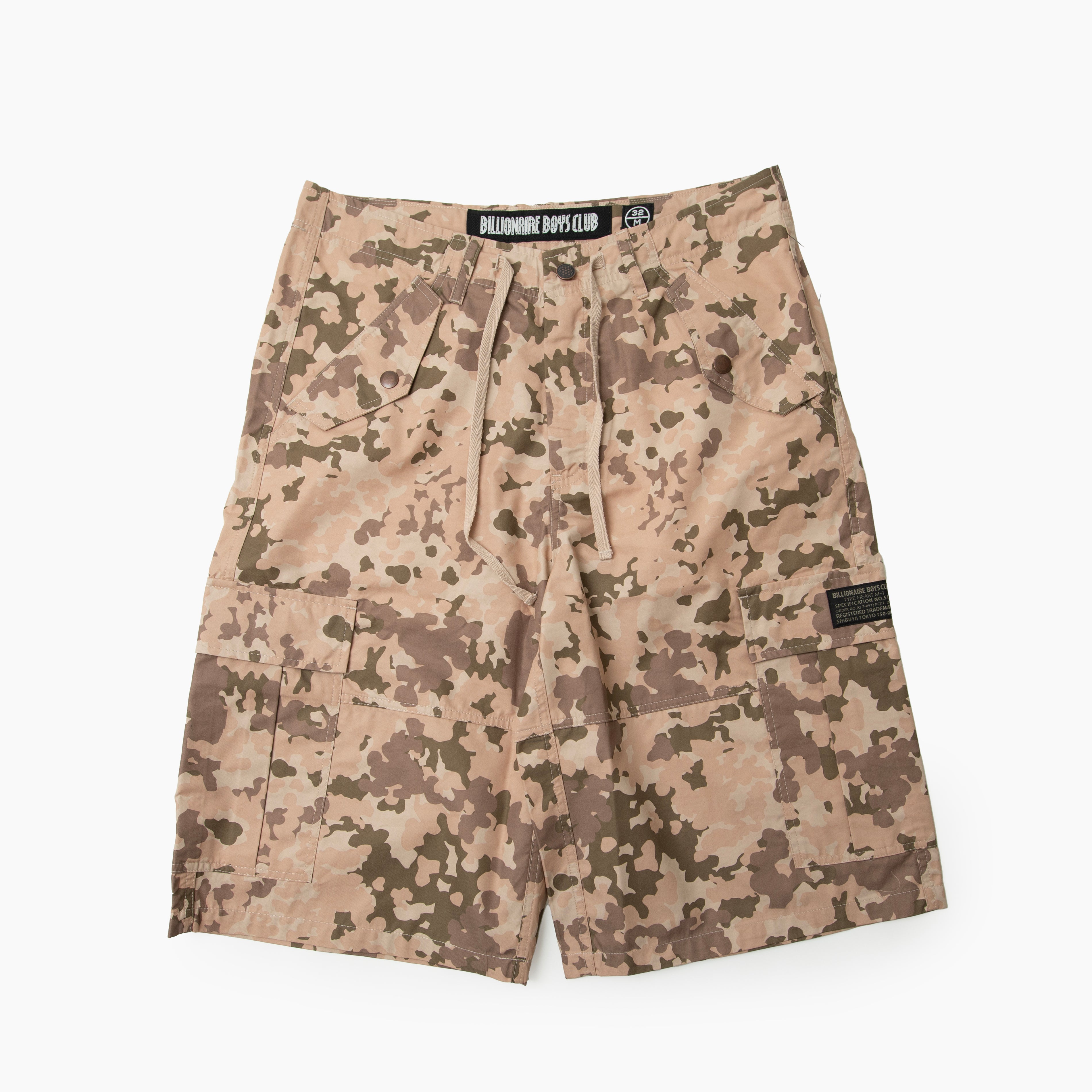 Billionaire boys club BB DRILL LIGHTWEIGHT MULTI POCKET ELONGATED CARGO SHORTS BB861-2101