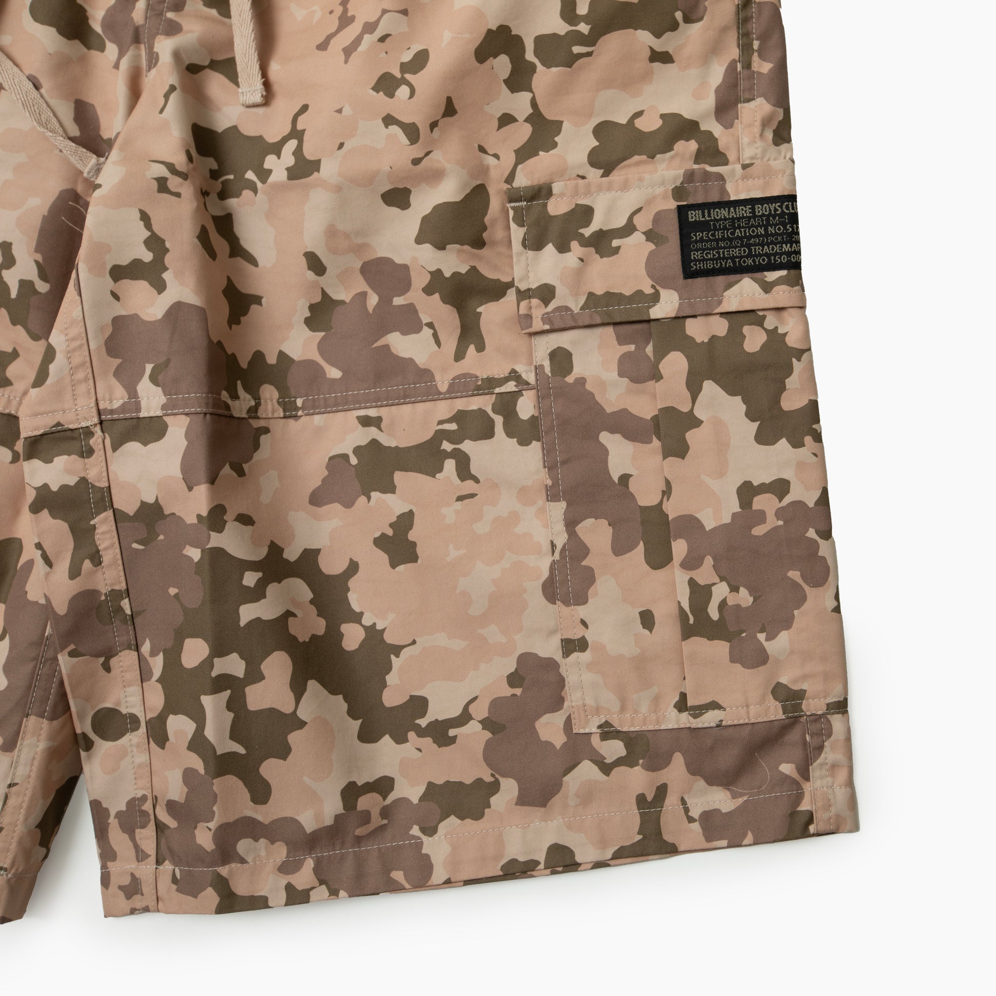 Billionaire boys club BB DRILL LIGHTWEIGHT MULTI POCKET ELONGATED CARGO SHORTS BB861-2101