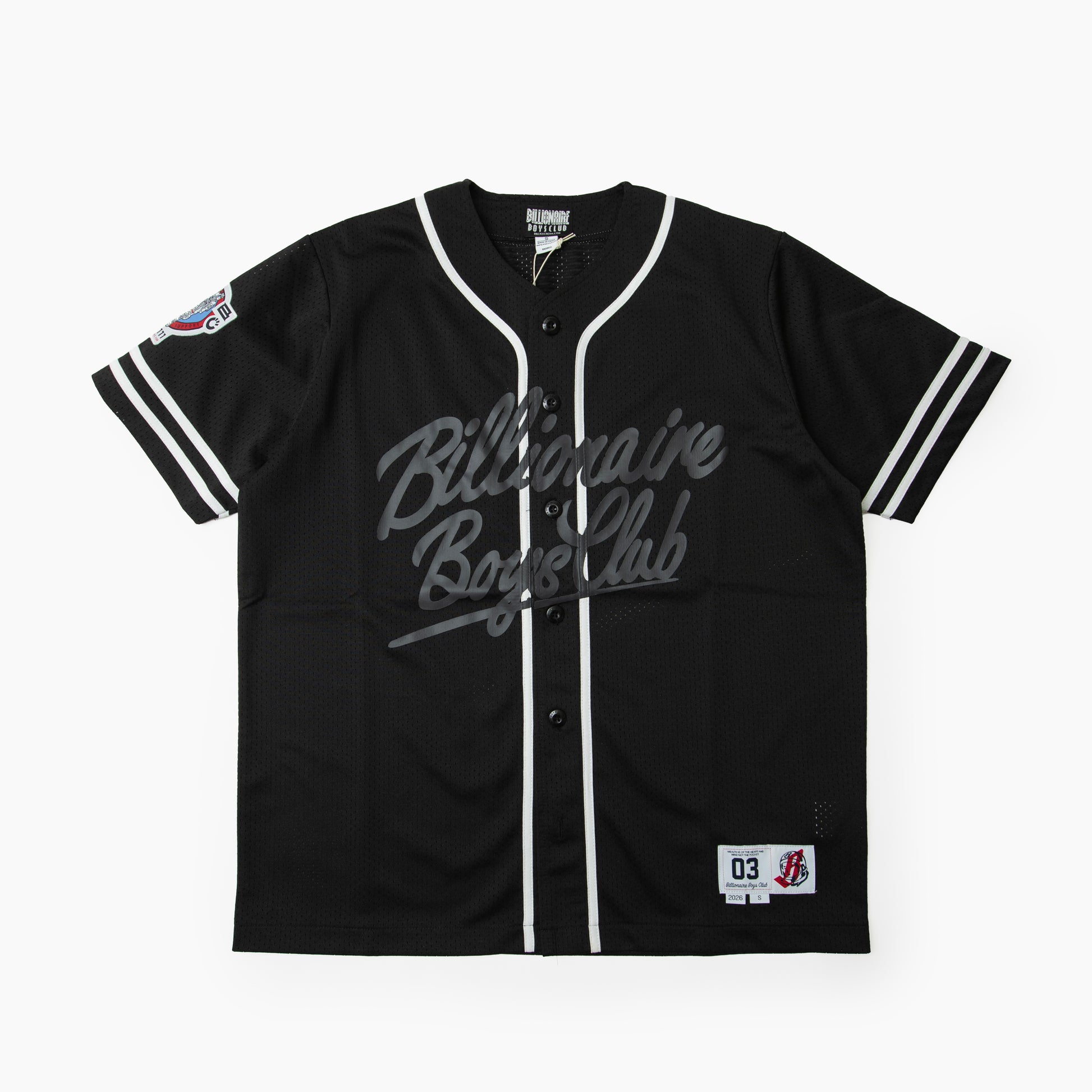 Billionaire boys club BB BIG CHEW MESH BASEBALL JERSEY BB861-2313