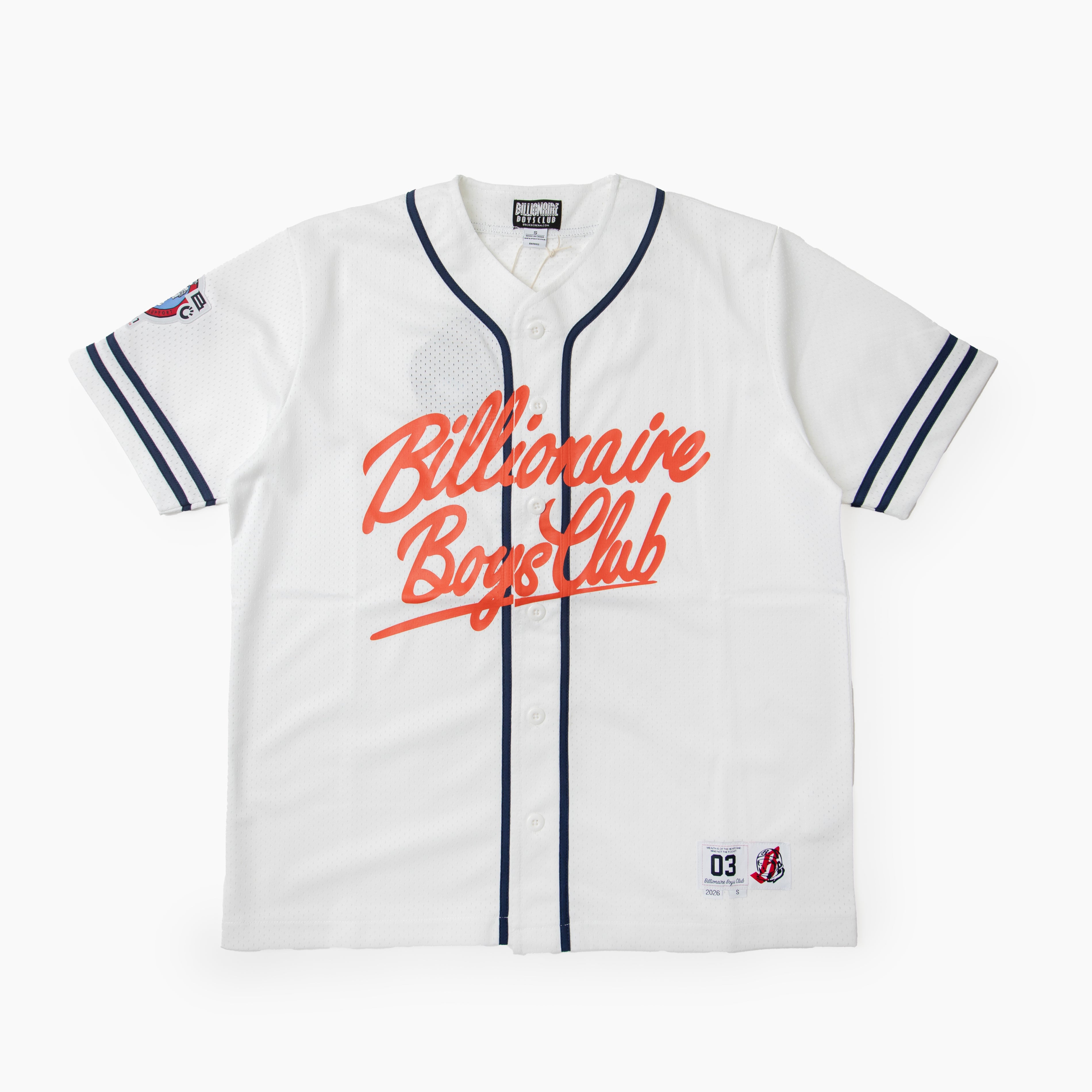 Billionaire boys club BB BIG CHEW MESH BASEBALL JERSEY BB861-2313