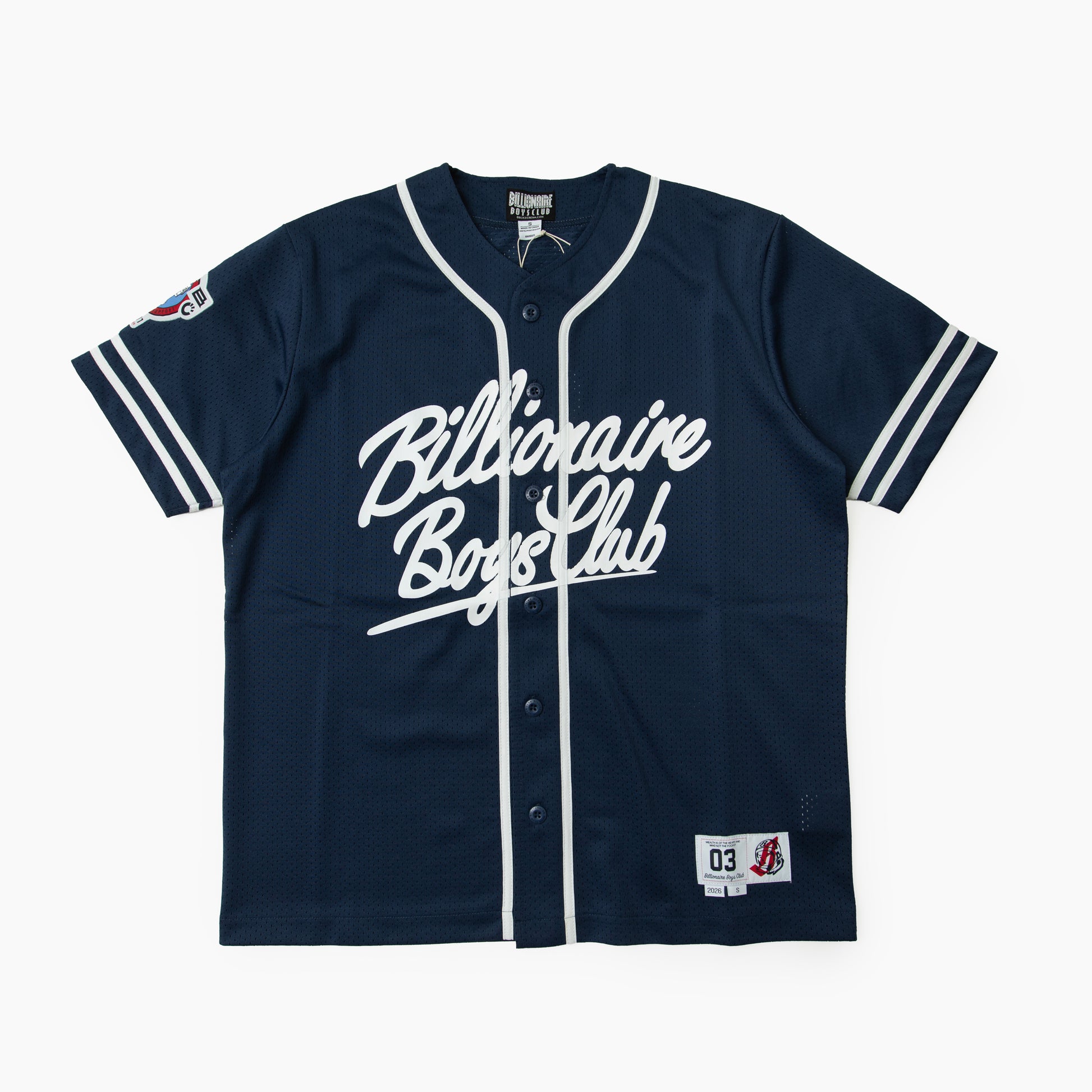 Billionaire boys club BB BIG CHEW MESH BASEBALL JERSEY BB861-2313