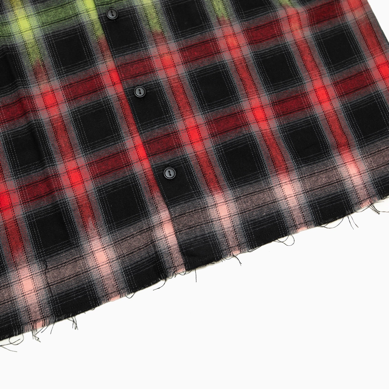 BILLIONAIRE BOYS CLUB BB RAVE CROPPED RAW HEM CAMP COLLAR SHIRT