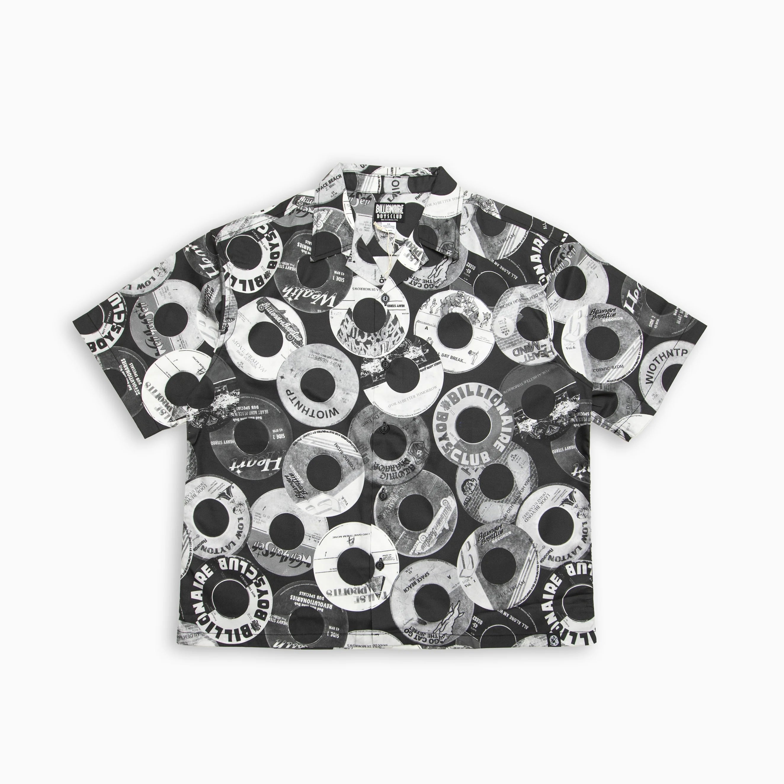 Billionaire Boys Club BB BEATS CROPPED WIDE BODY BUTTON UP ALL OVER PRINT SHIRT