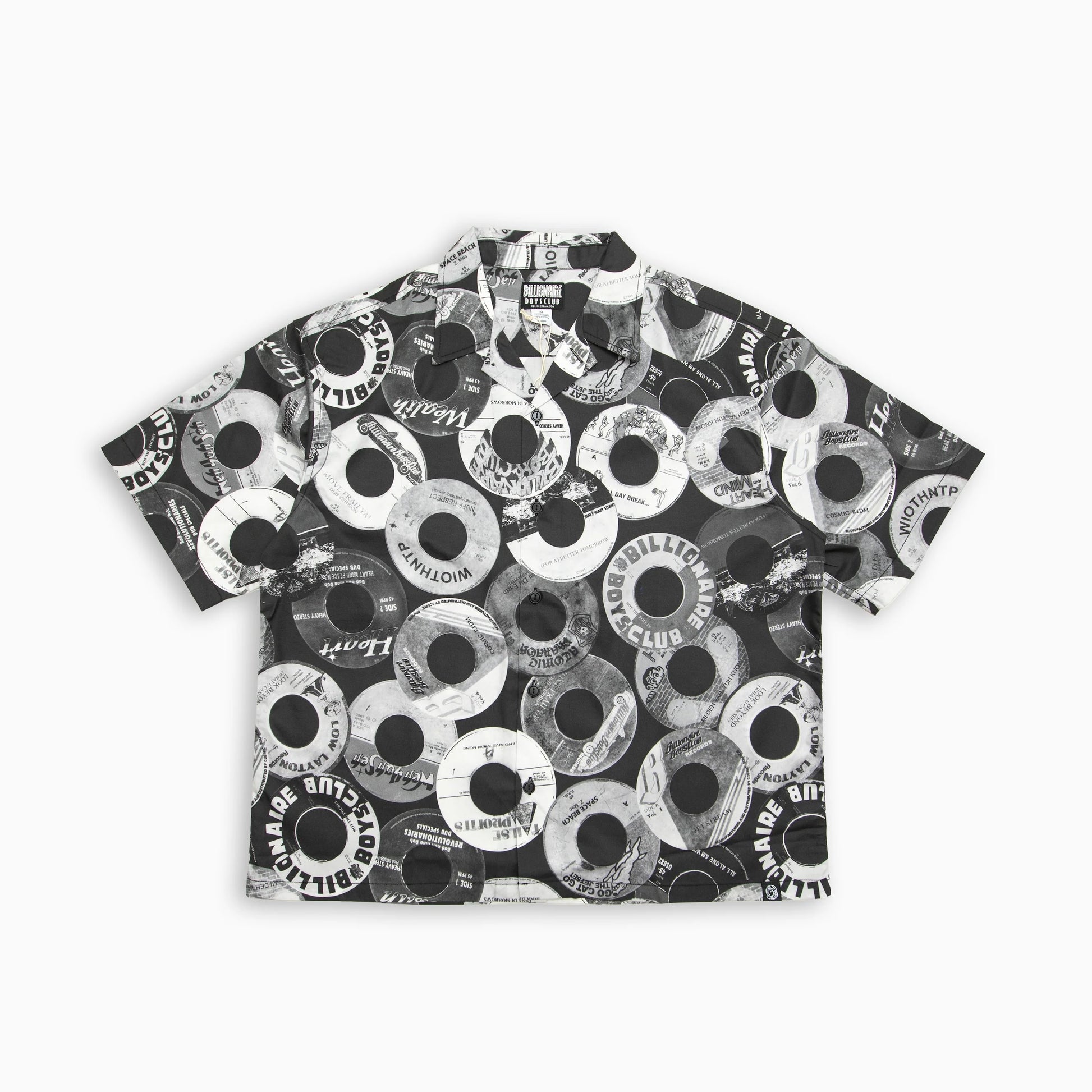 Billionaire Boys Club BB BEATS CROPPED WIDE BODY BUTTON UP ALL OVER PRINT SHIRT