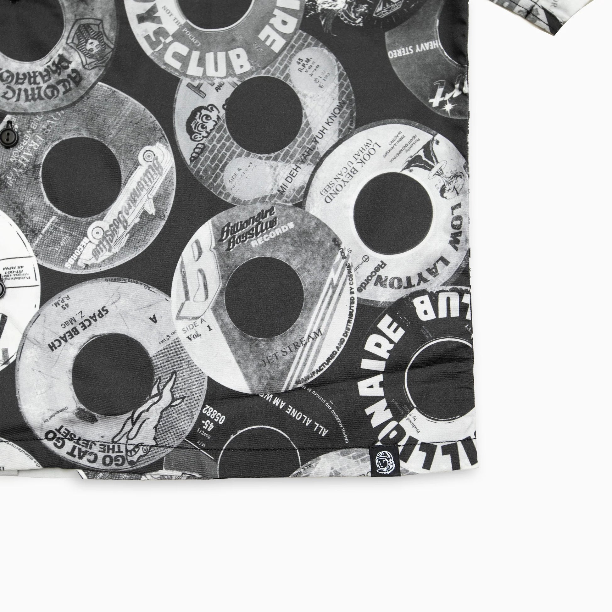 Billionaire Boys Club BB BEATS CROPPED WIDE BODY BUTTON UP ALL OVER PRINT SHIRT
