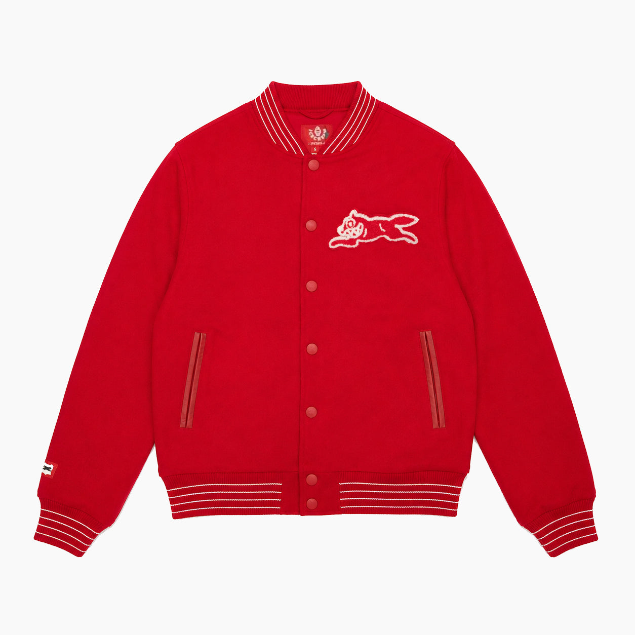 ICECREAM HOUNDS CHENILLE APPLIQUE VARSITY JACKET