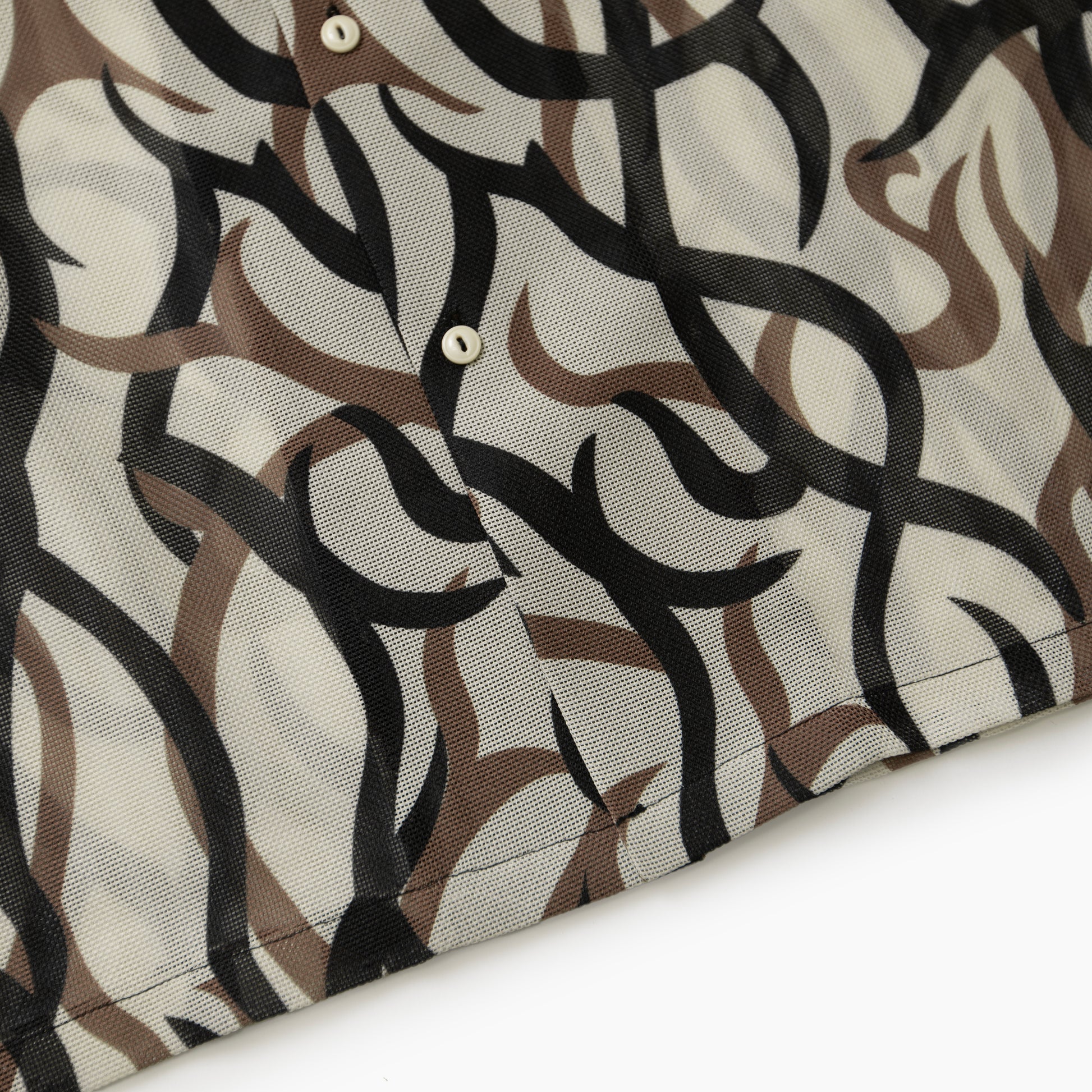 BIG MIKE Mesh Tribal Camo Open Slit S/S Shirts