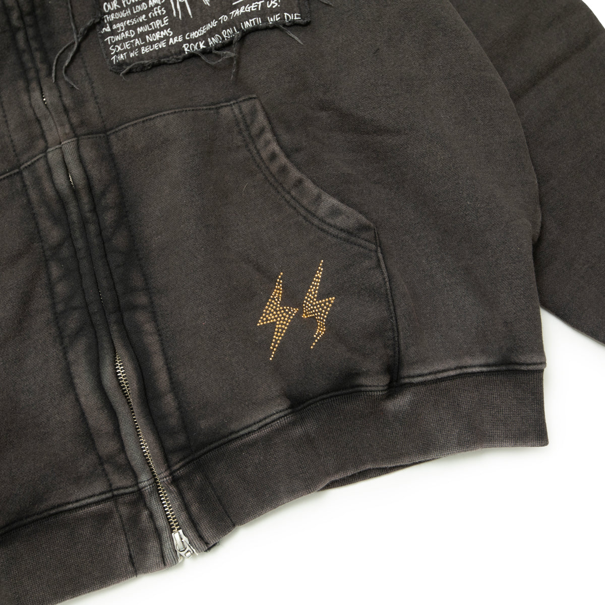 BLACKOUT Cornell hood zip/BLACK