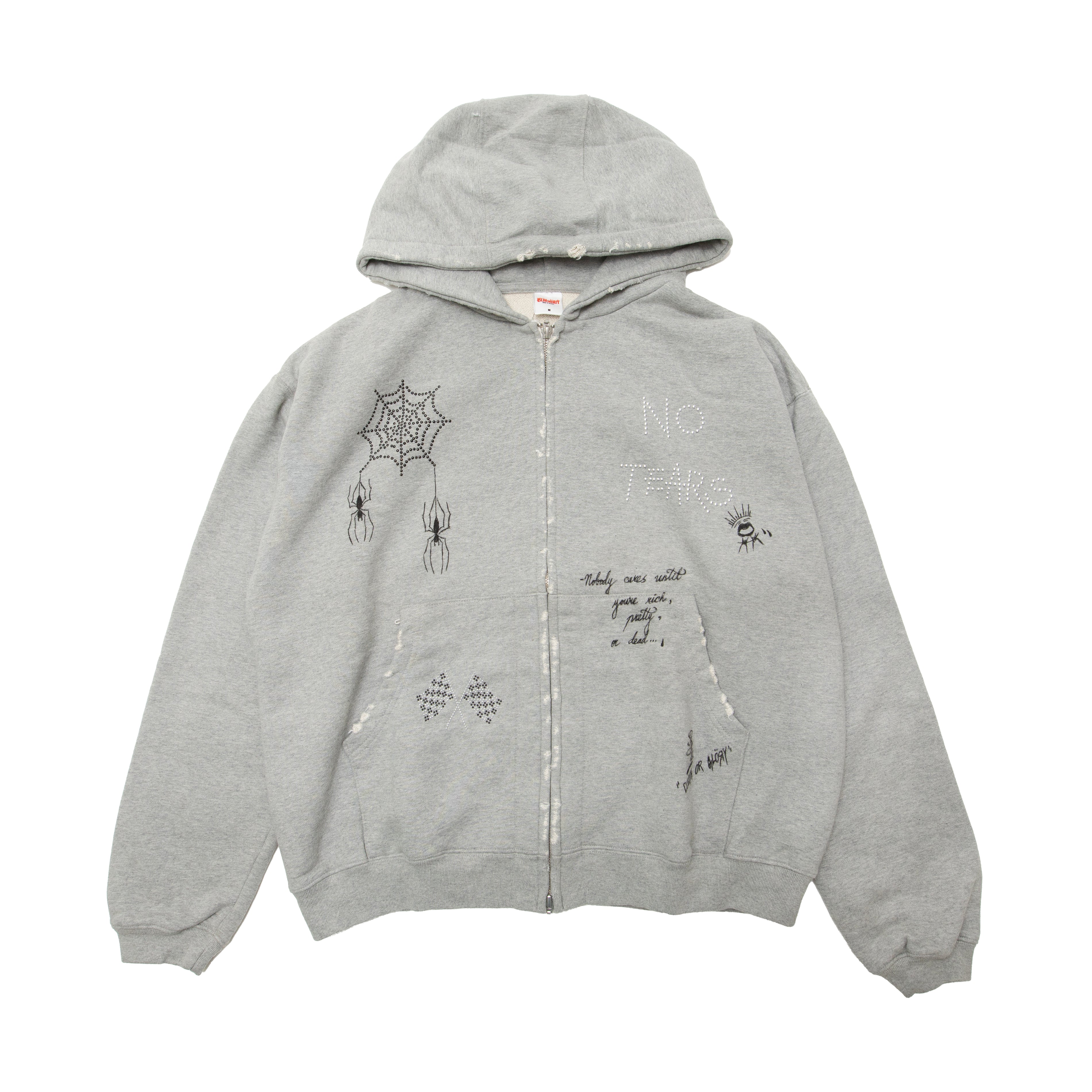 BLACKOUT Cornell hood zip/GREY