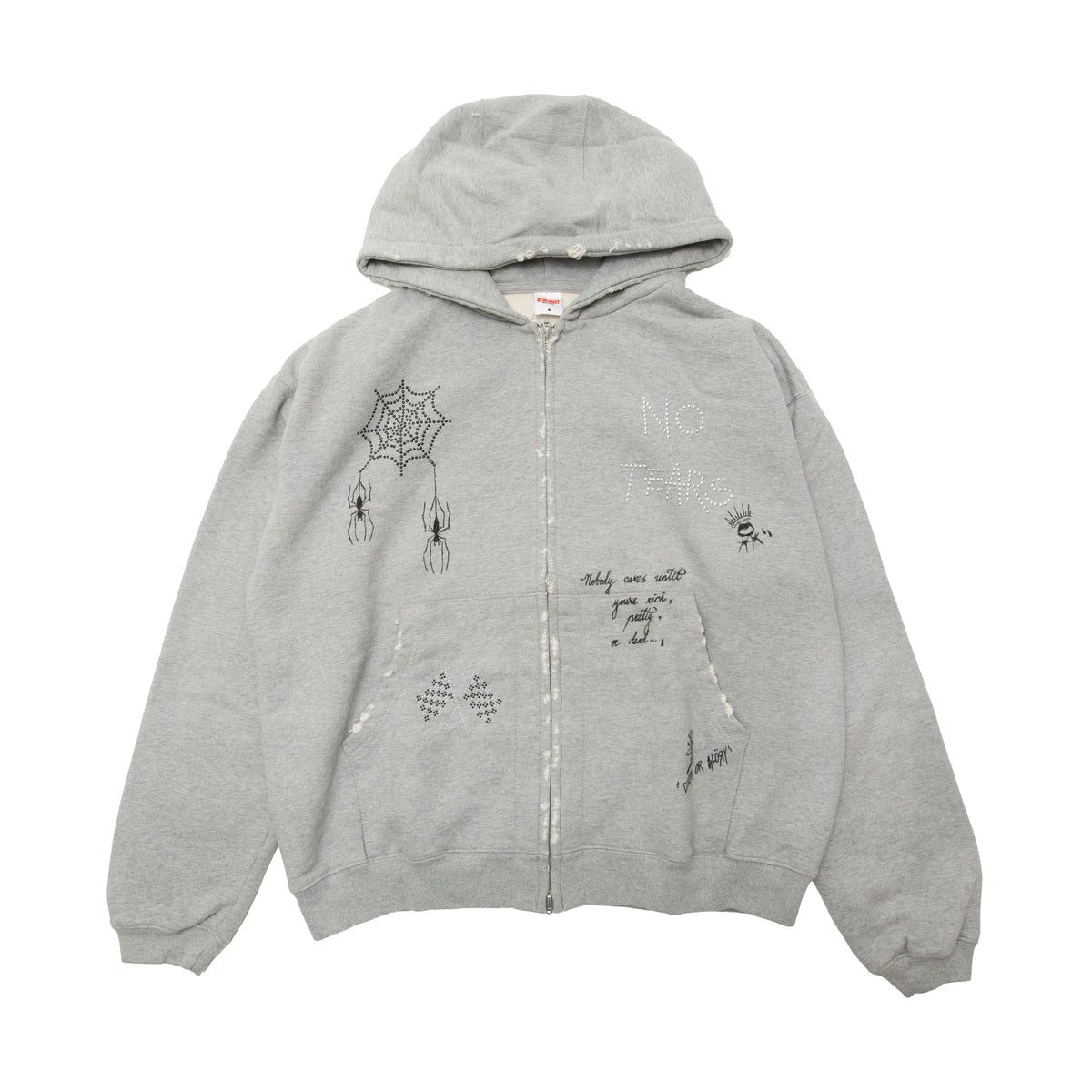BLACKOUT Cornell hood zip/GREY