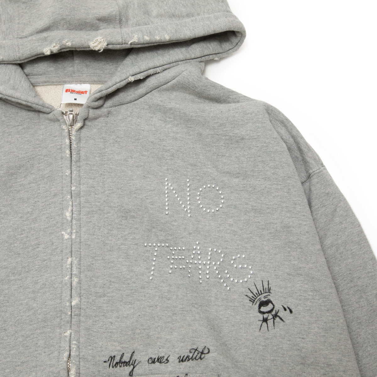 BLACKOUT Cornell hood zip/GREY