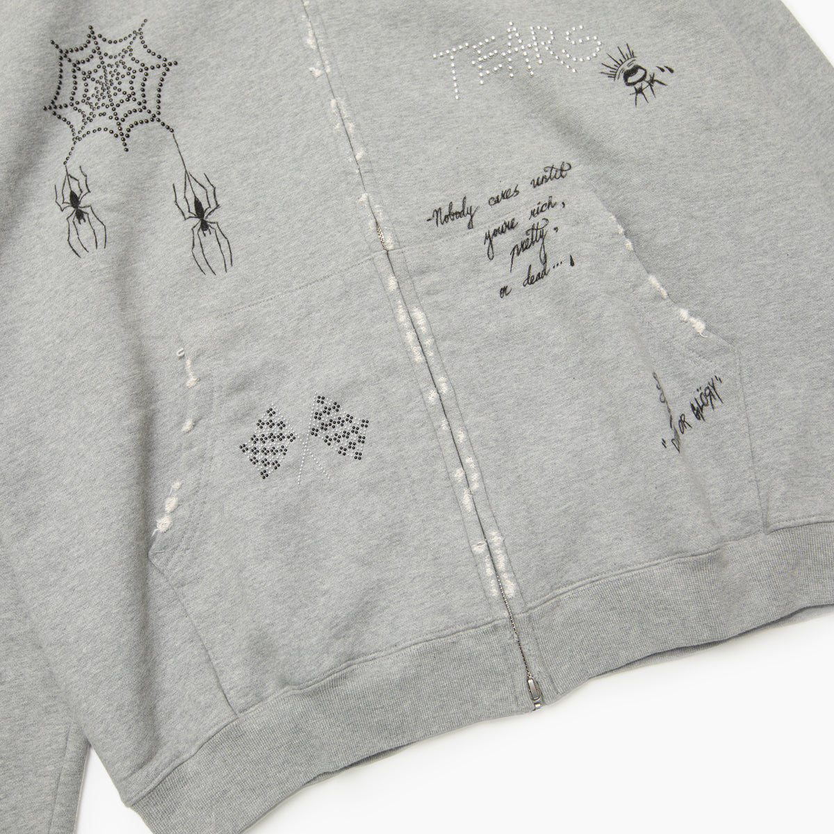 BLACKOUT Cornell hood zip/GREY