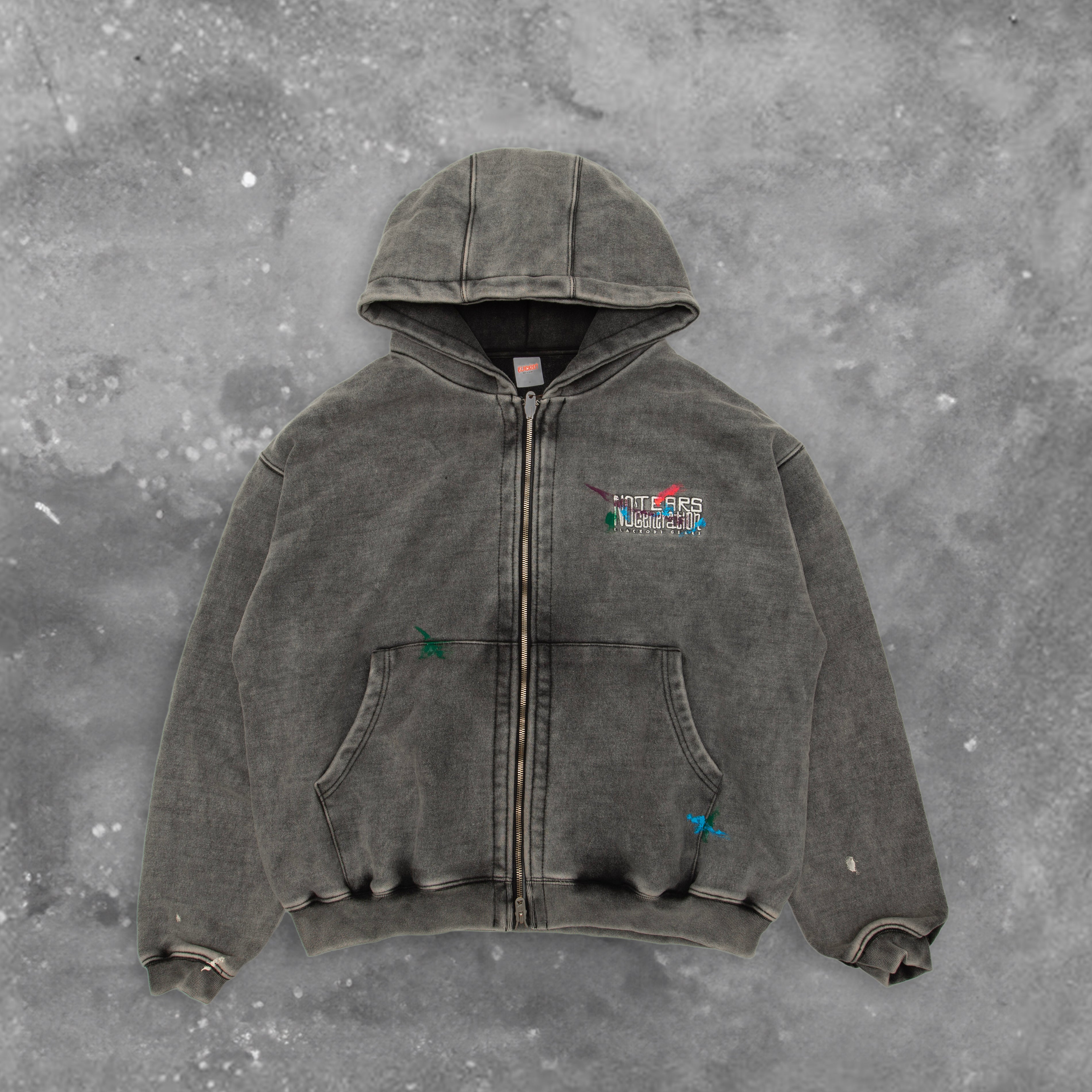 BLACKOUT CRACK HOOD ZIP