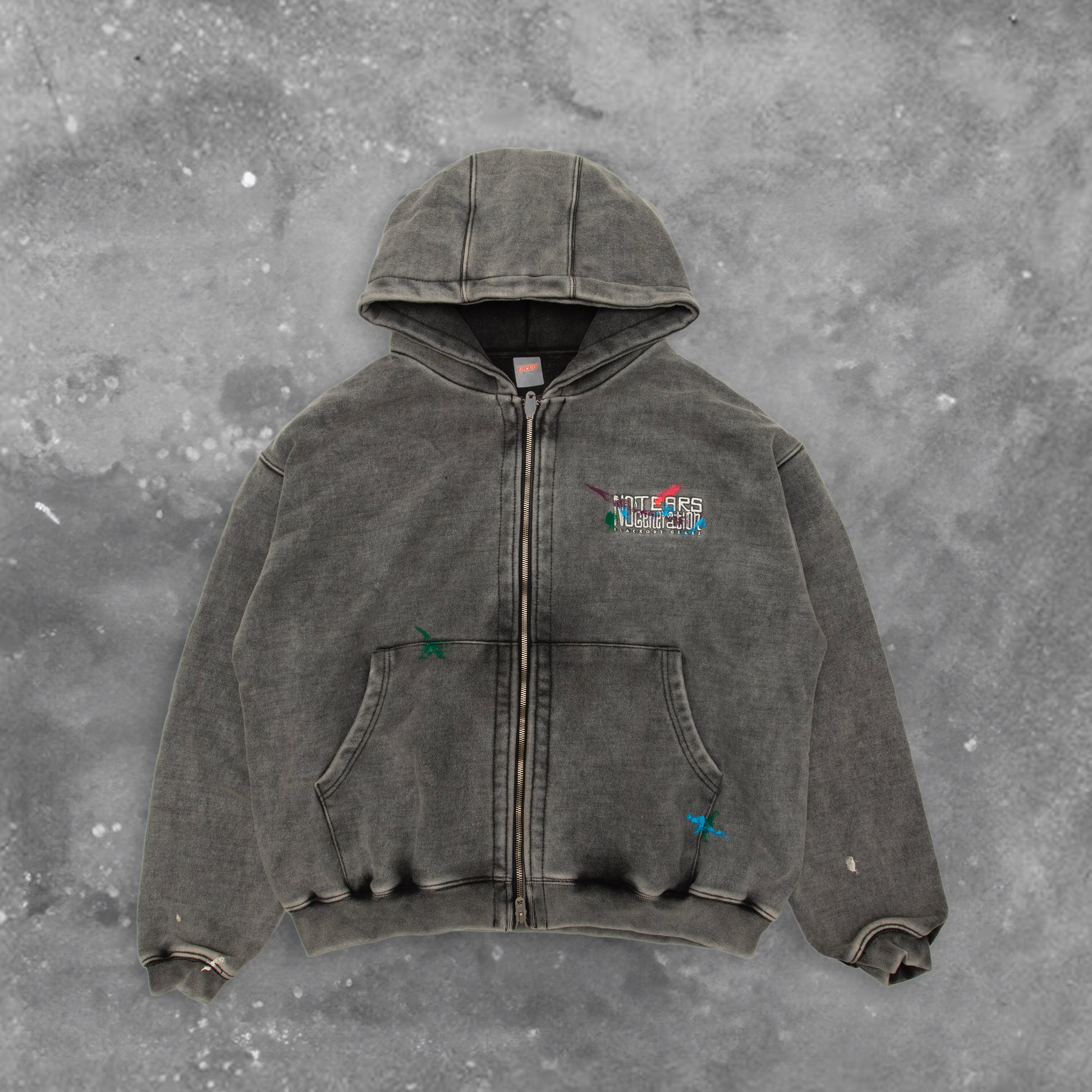 BLACKOUT CRACK HOOD ZIP