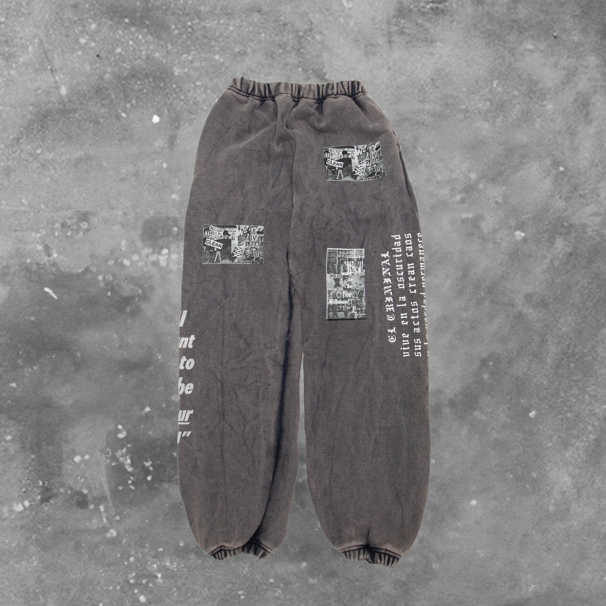 BLACKOUT CRIME SWEAT PANTS
