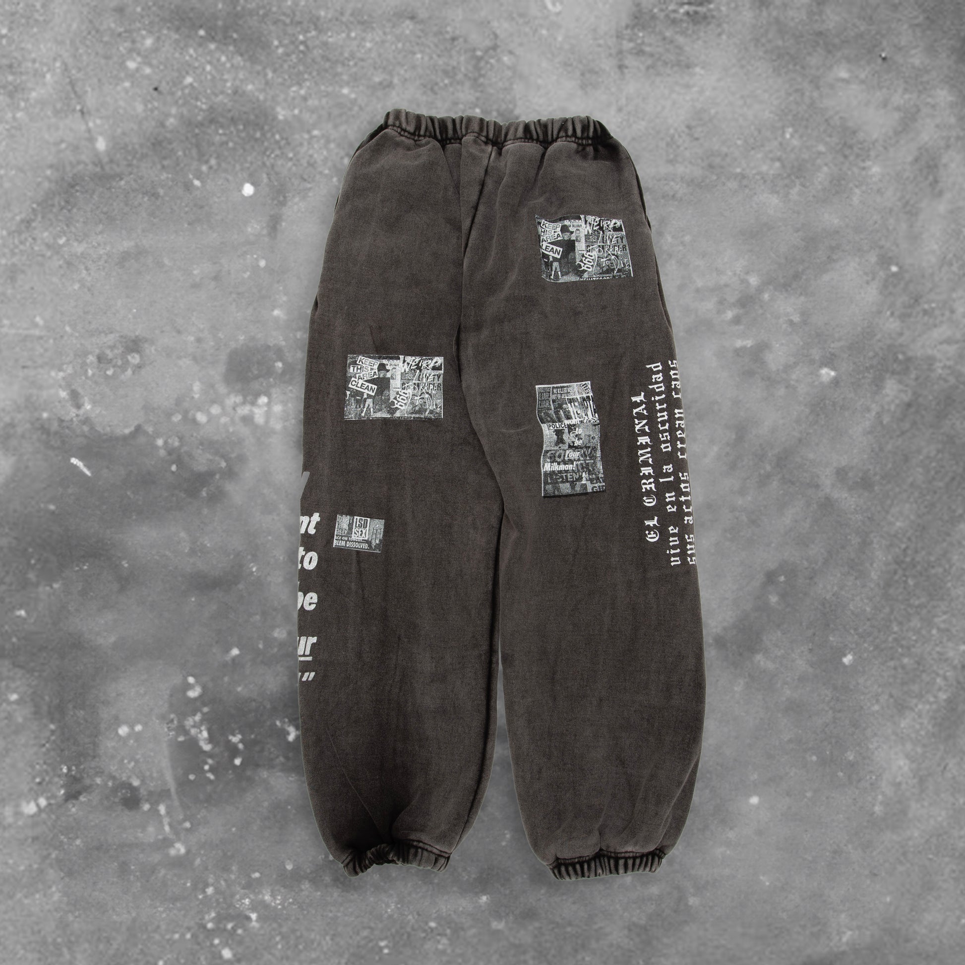 BLACKOUT CRIME SWEAT PANTS
