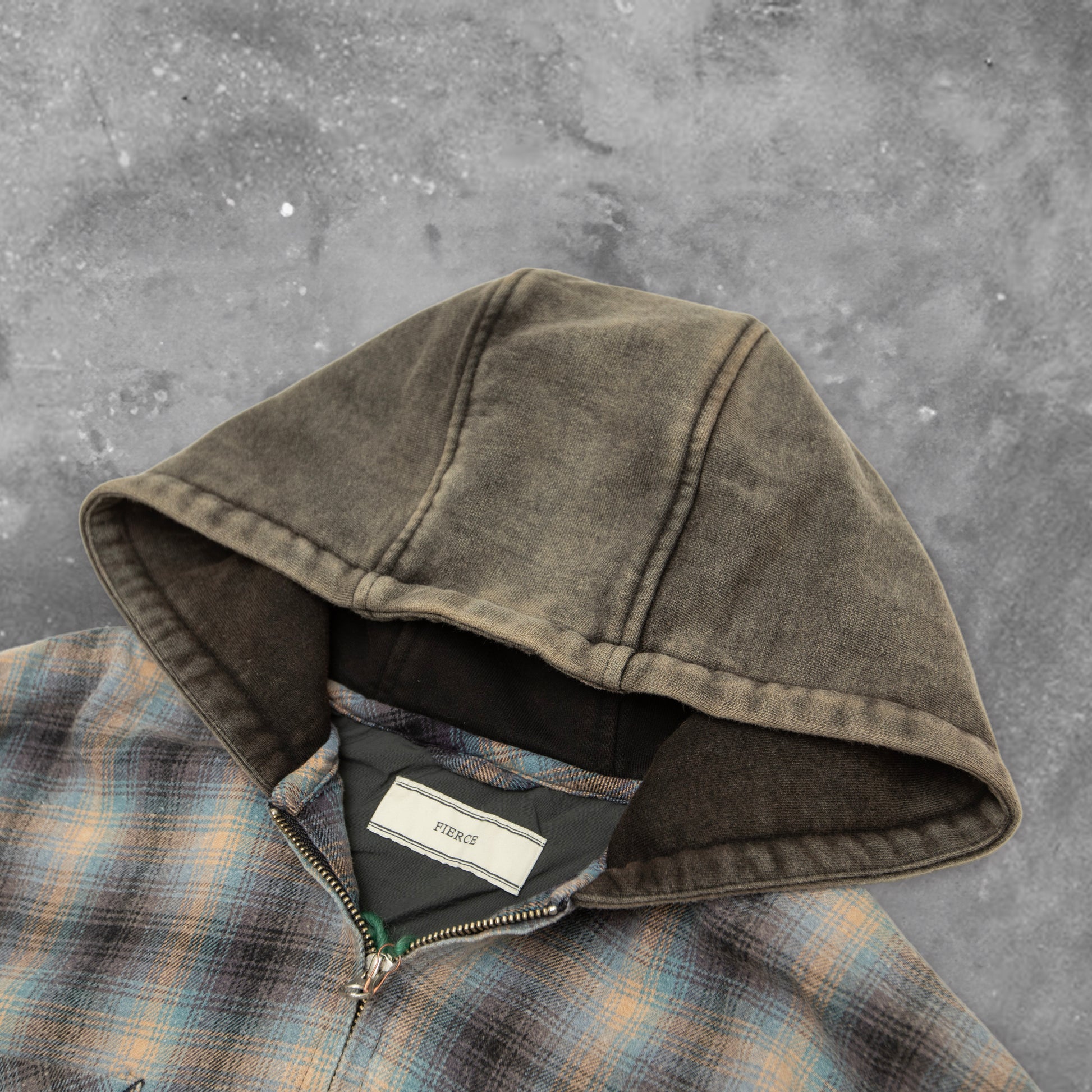 BLACKOUT GRAZE ZIP SHIRT HOODIE(lightweight)