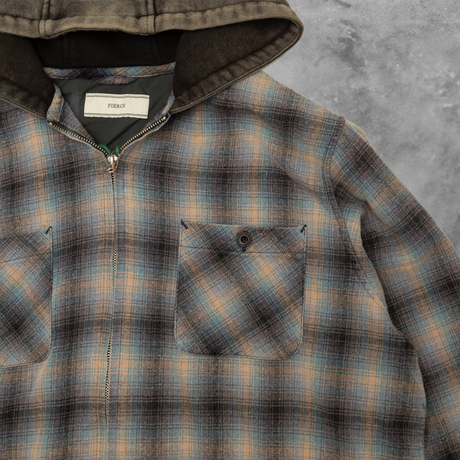 BLACKOUT GRAZE ZIP SHIRT HOODIE(lightweight)