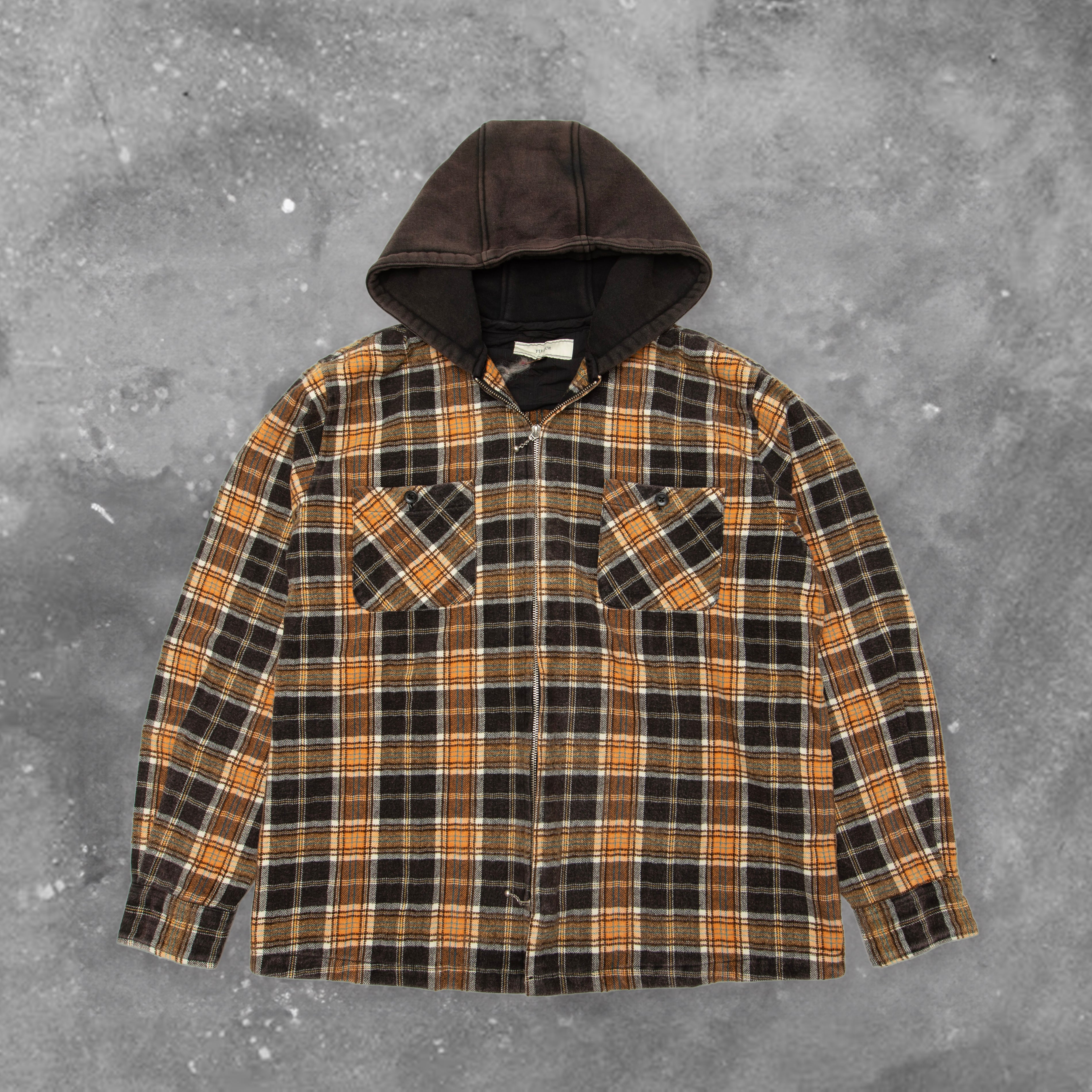 BLACKOUT GRAZE ZIP SHIRT HOODIE