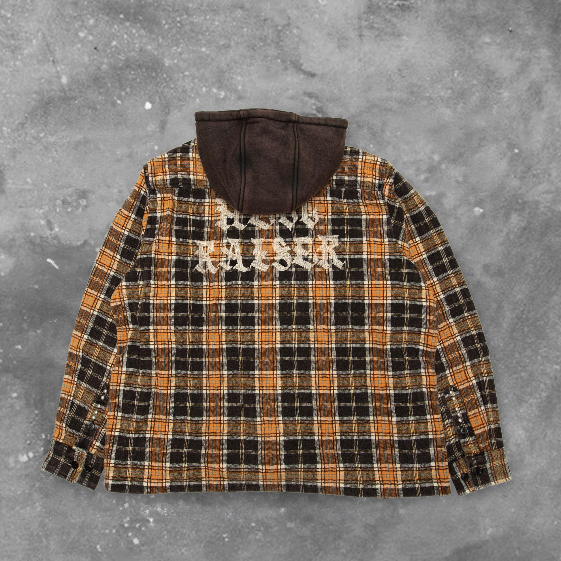 BLACKOUT GRAZE ZIP SHIRT HOODIE