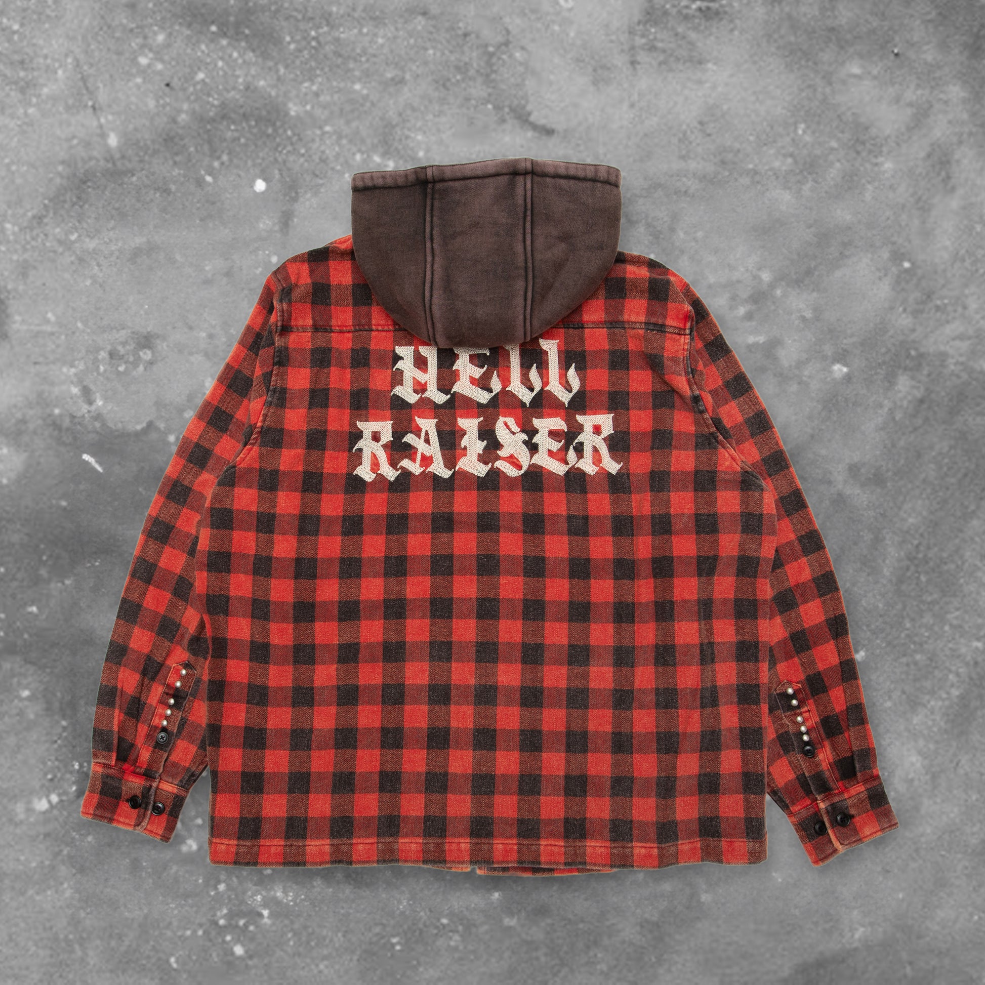 BLACKOUT GRAZE ZIP SHIRT HOODIE