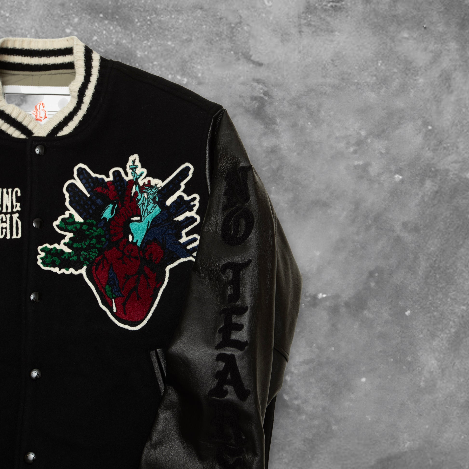 BLACKOUT RUSTY HEART VARSITY