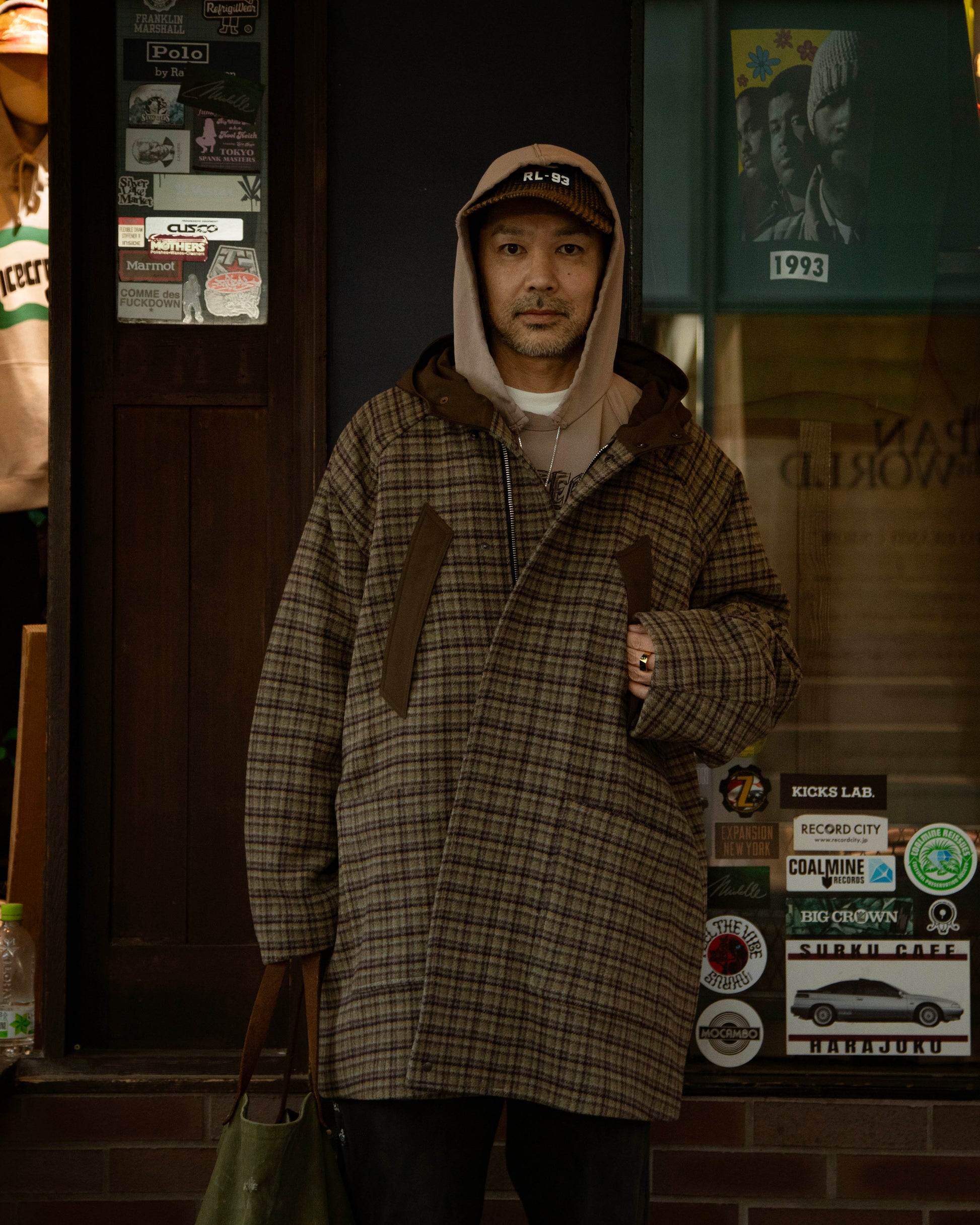BLACKOUT "ROBE COAT (OVER) check"