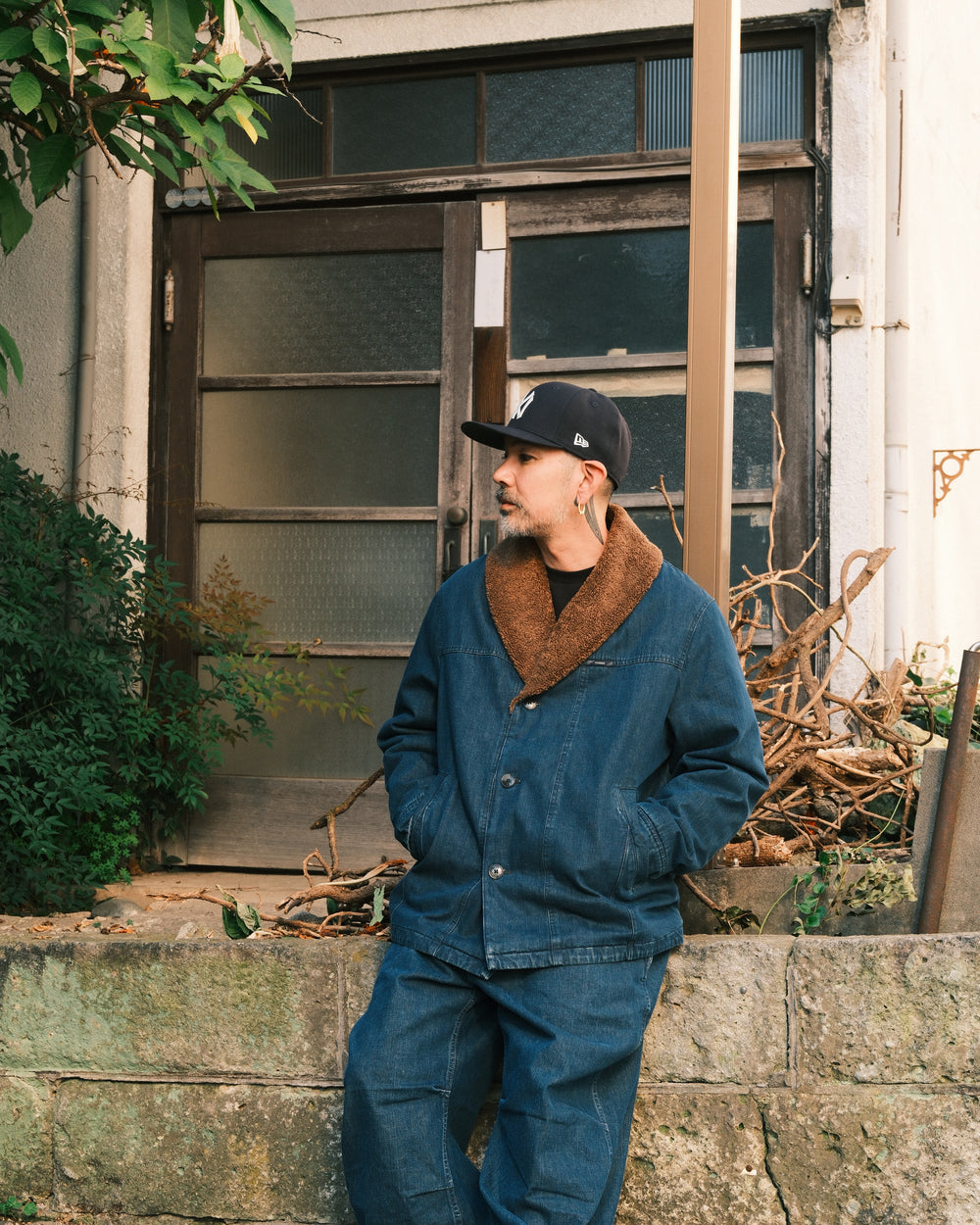 CLOSED Denim Jacket With Shawl Collar style image