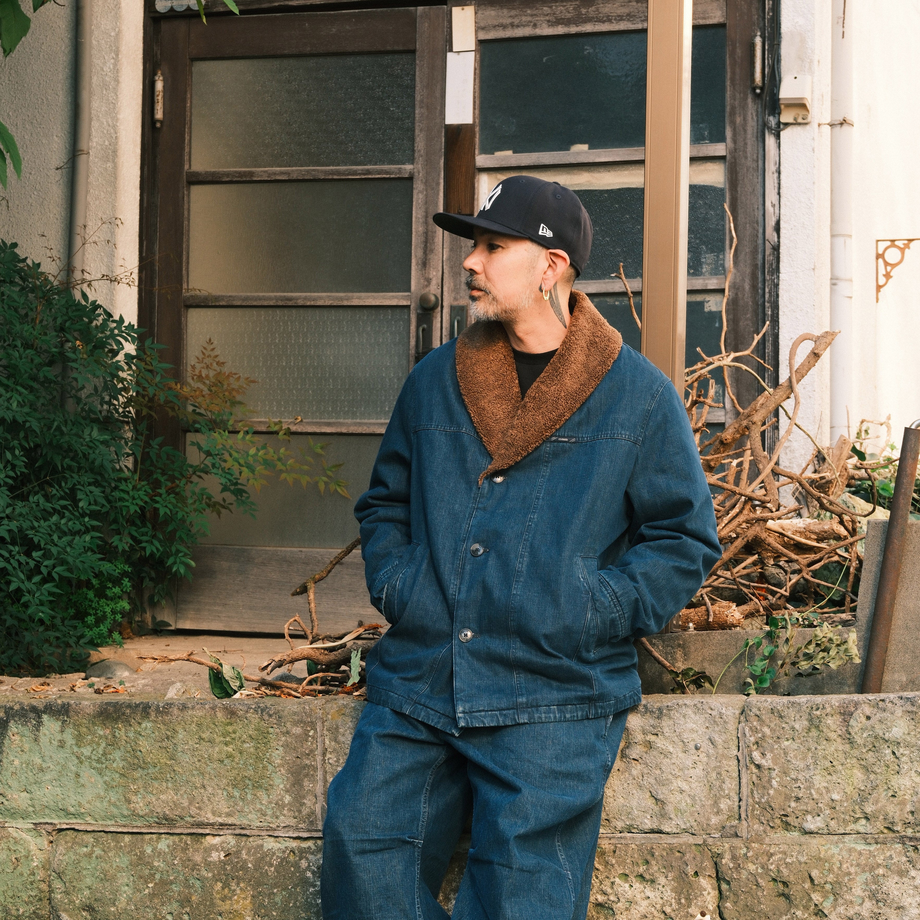 CLOSED Denim Jacket With Shawl Collar