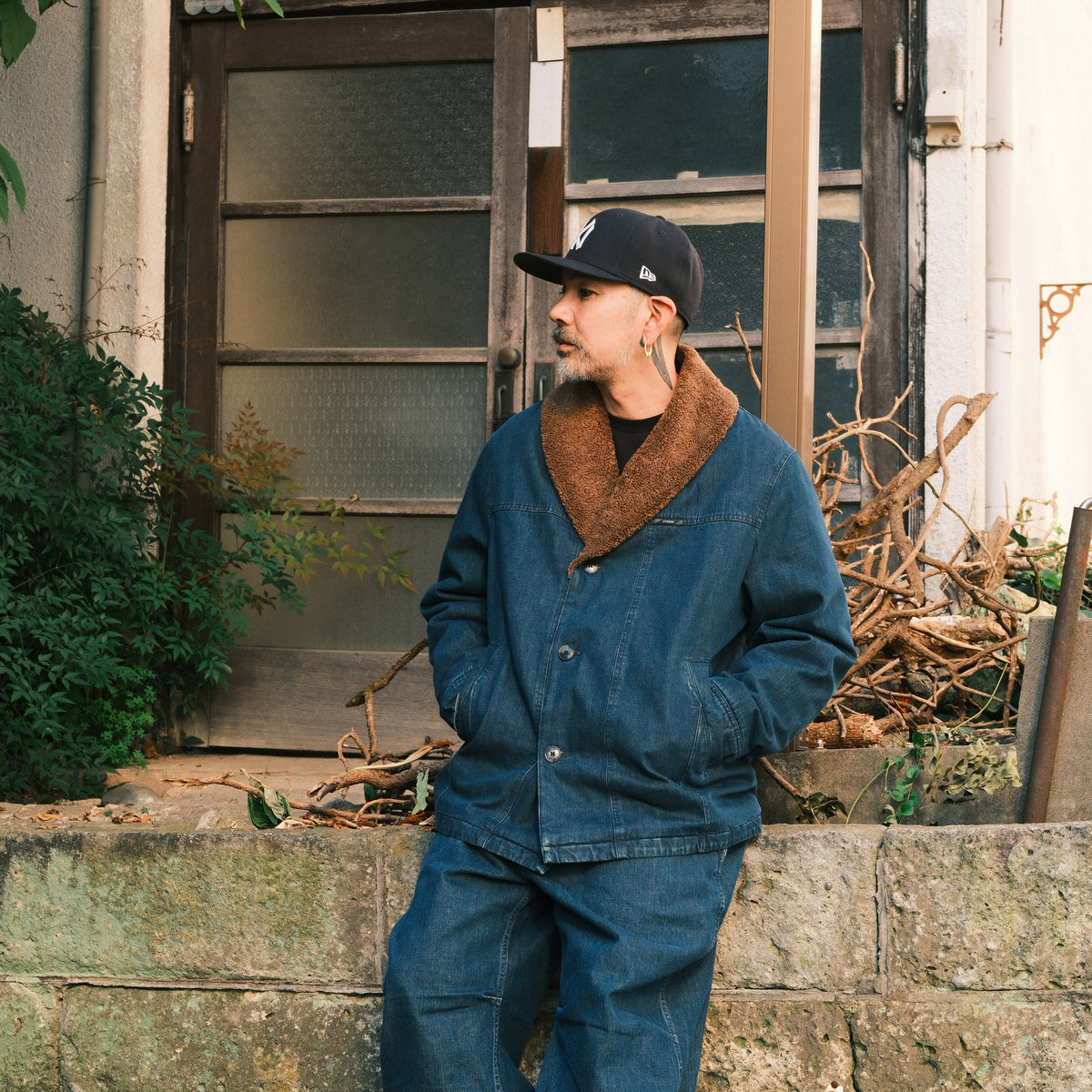 CLOSED Denim Jacket With Shawl Collar