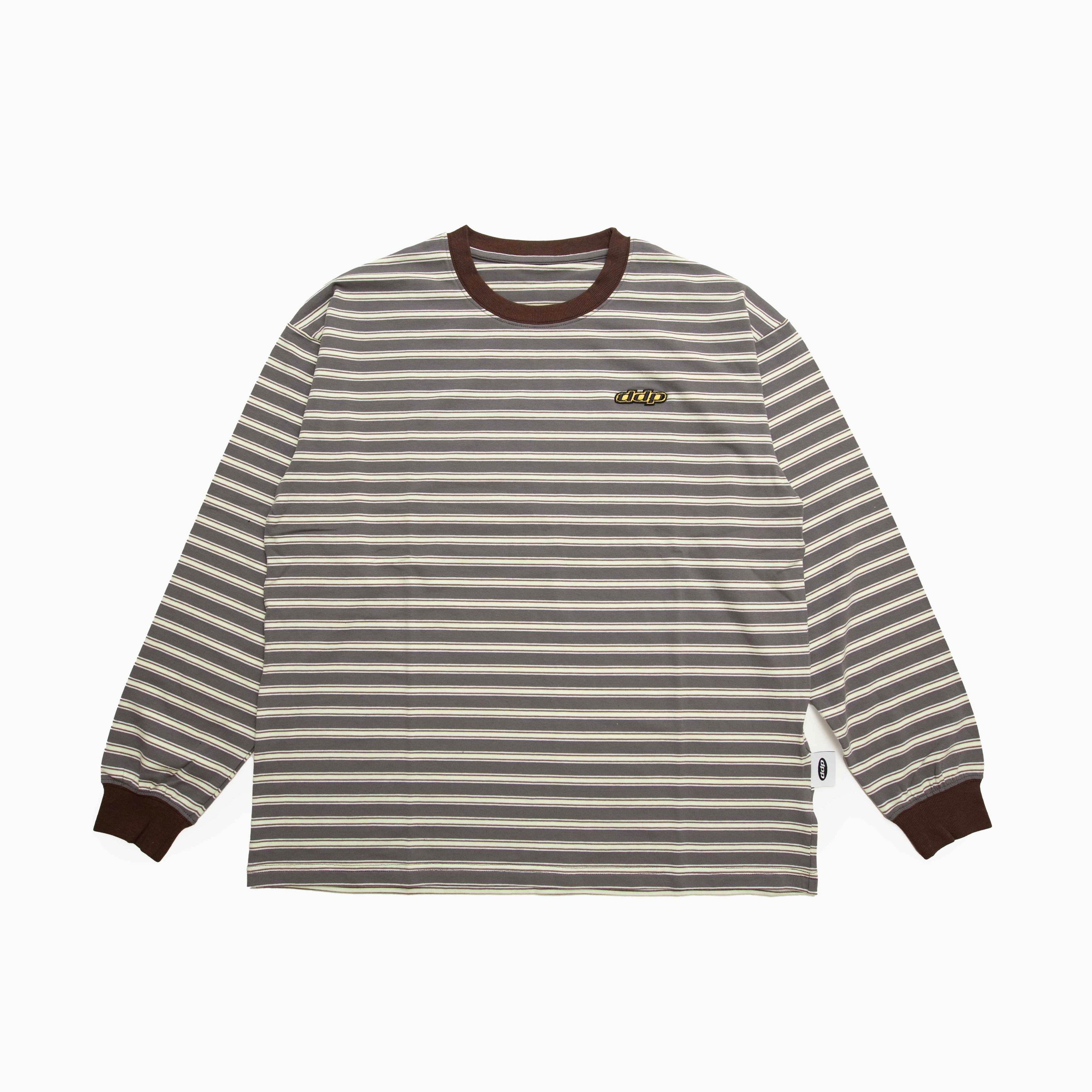 DDP "RETRO BORDER RINGER LONG SLEEVE TEE_"