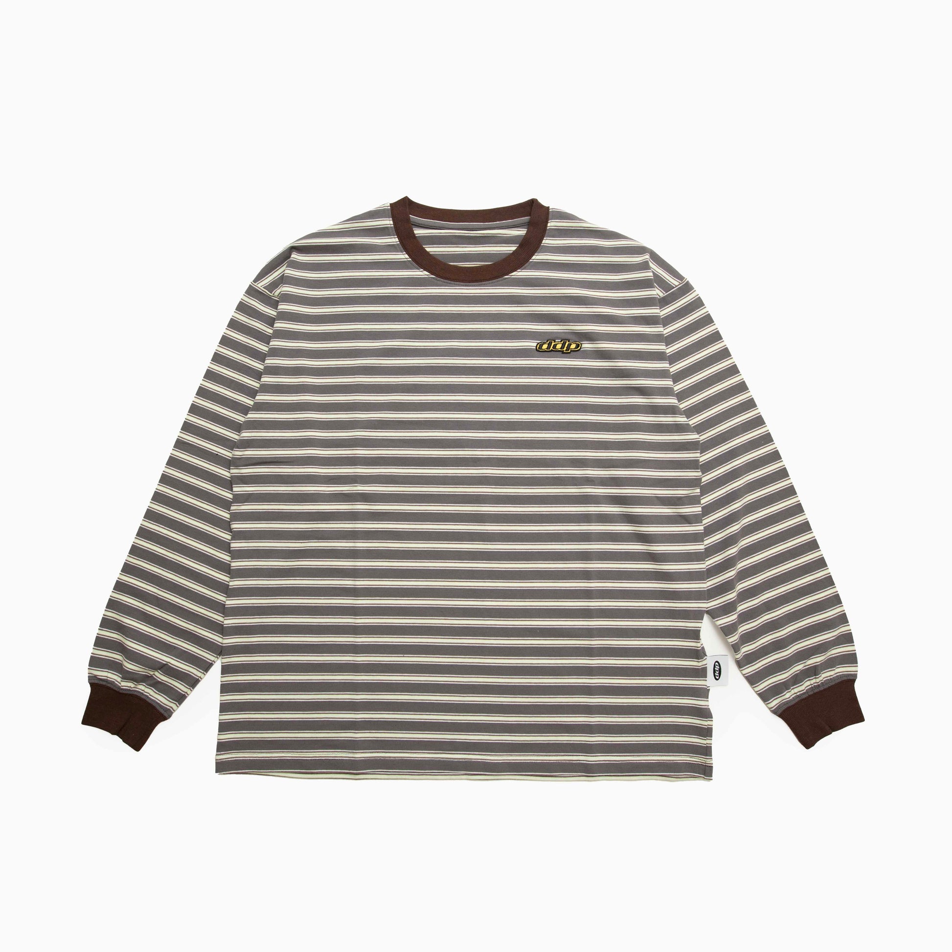 DDP "RETRO BORDER RINGER LONG SLEEVE TEE_"