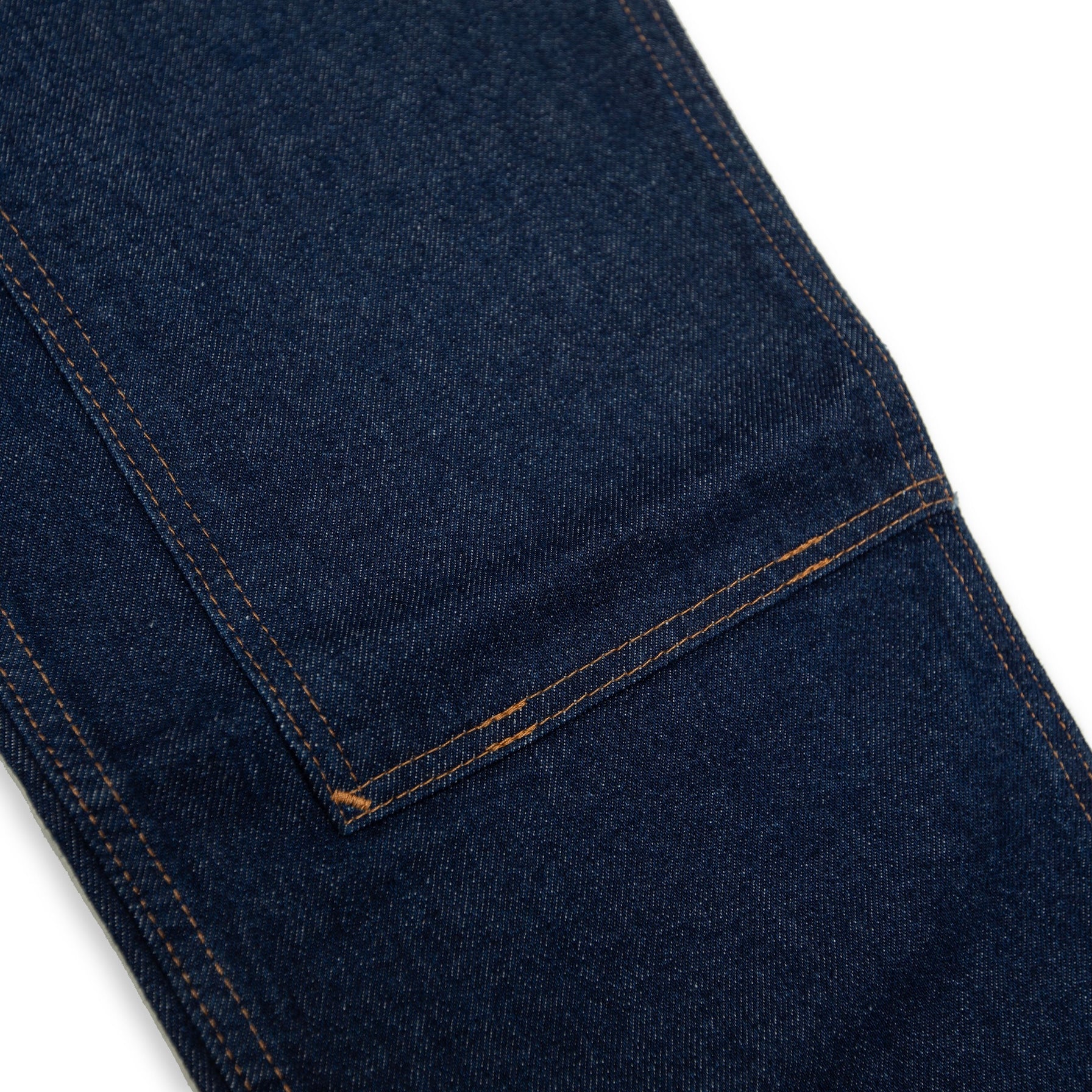 PRISON BLUES Double Knee Jeans with buttons Rigid Blue