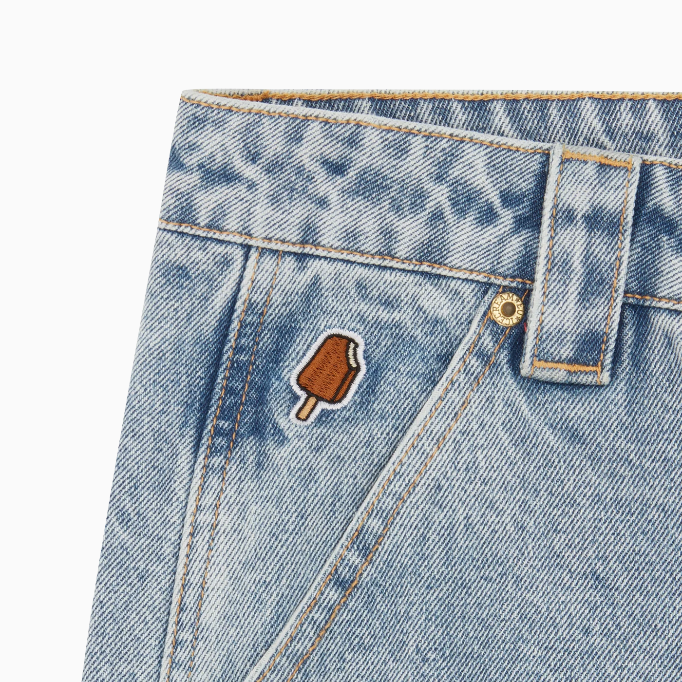 Icecream EU CONE & BONE DENIM CARPENTER PANTS