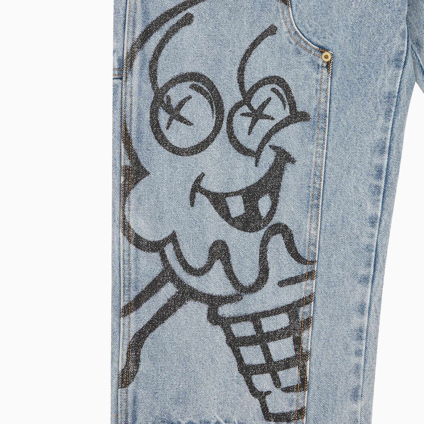 Icecream EU CONE & BONE DENIM CARPENTER PANTS