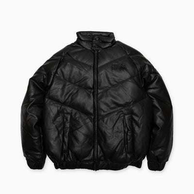 FIRST DOWN USA PU LEATHER V-down JACKET SMU