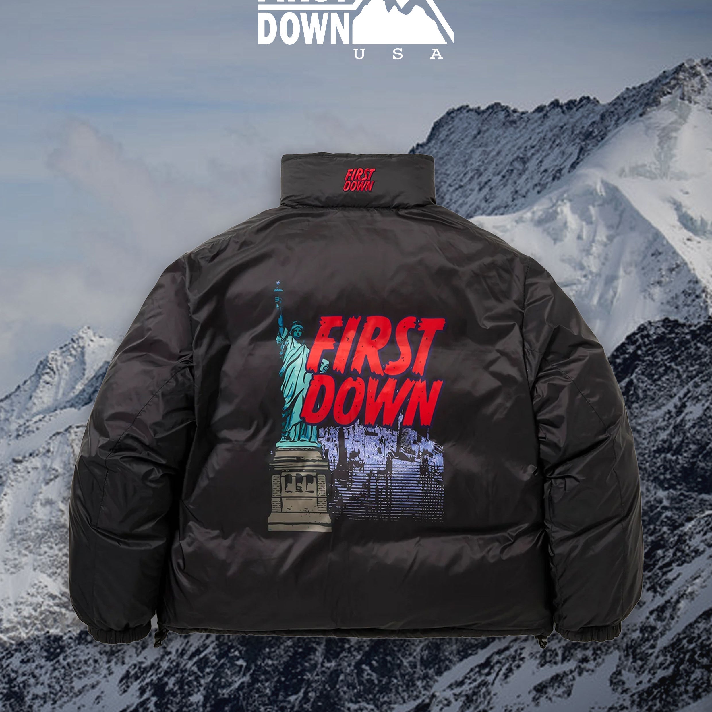 RABBIT FOOT × FIRST DOWN BUBBLE DOWN JKT MICROFT