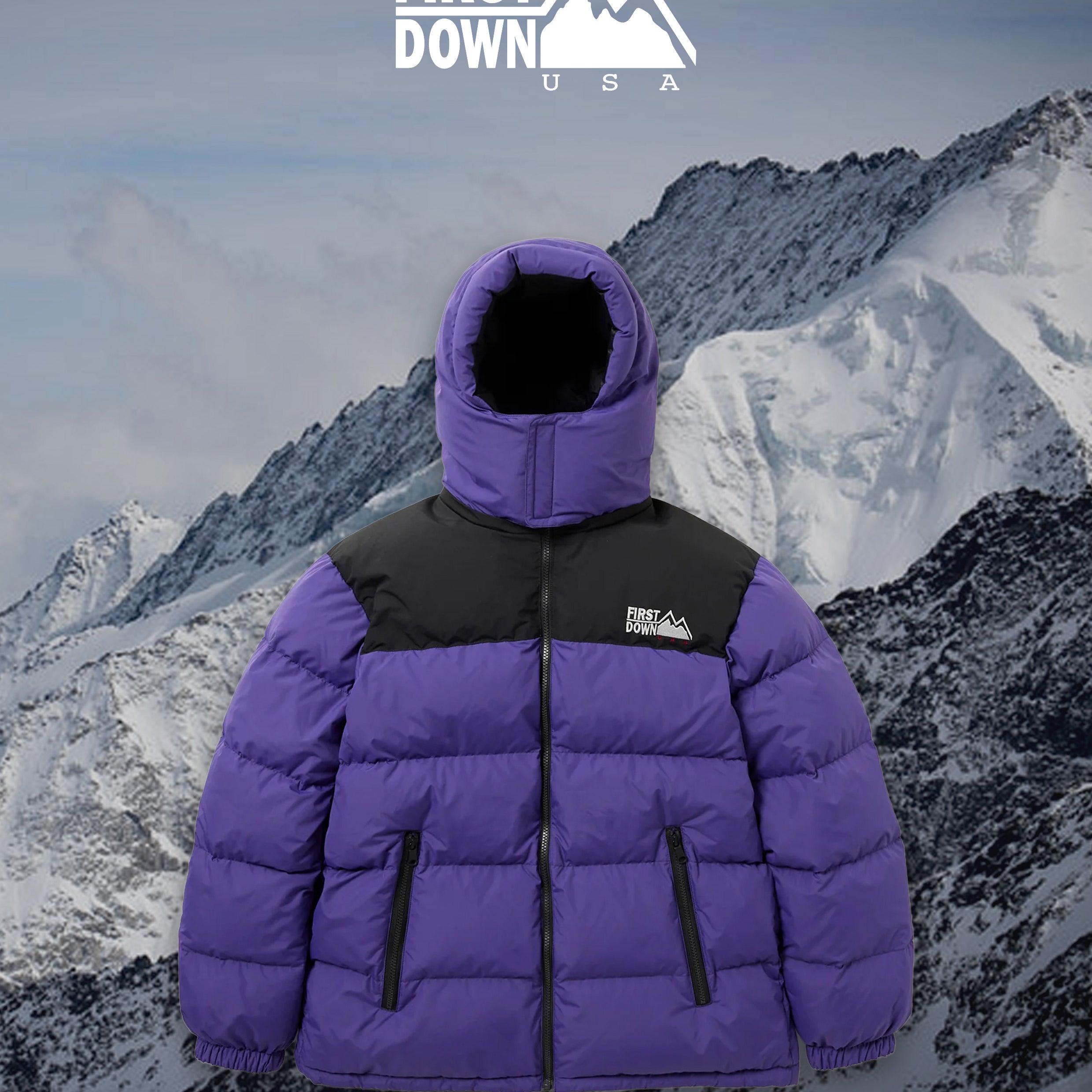 FIRST DOWN HOOD BUBBLE DOWN JKT MICROFT
