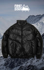 FIRST DOWN PU LEATHER V-down JACKET SMU